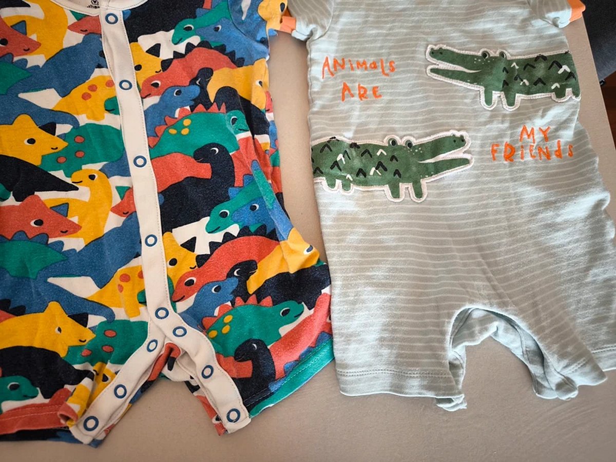 Baby dinosaur print rompers set, photo 4