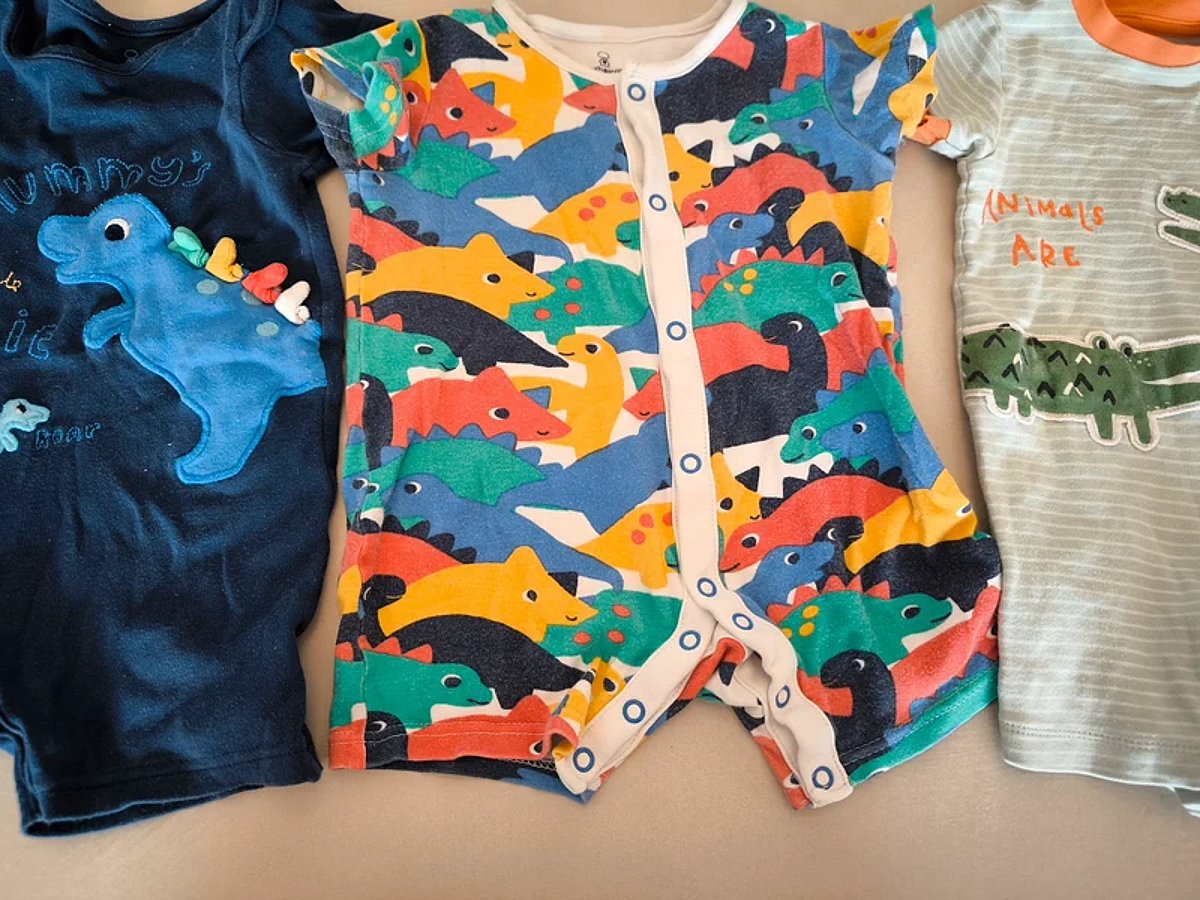 Baby dinosaur print rompers set, photo 3