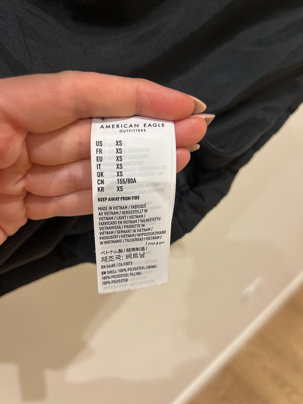 American Eagle black sleeveless jacket, photo 4