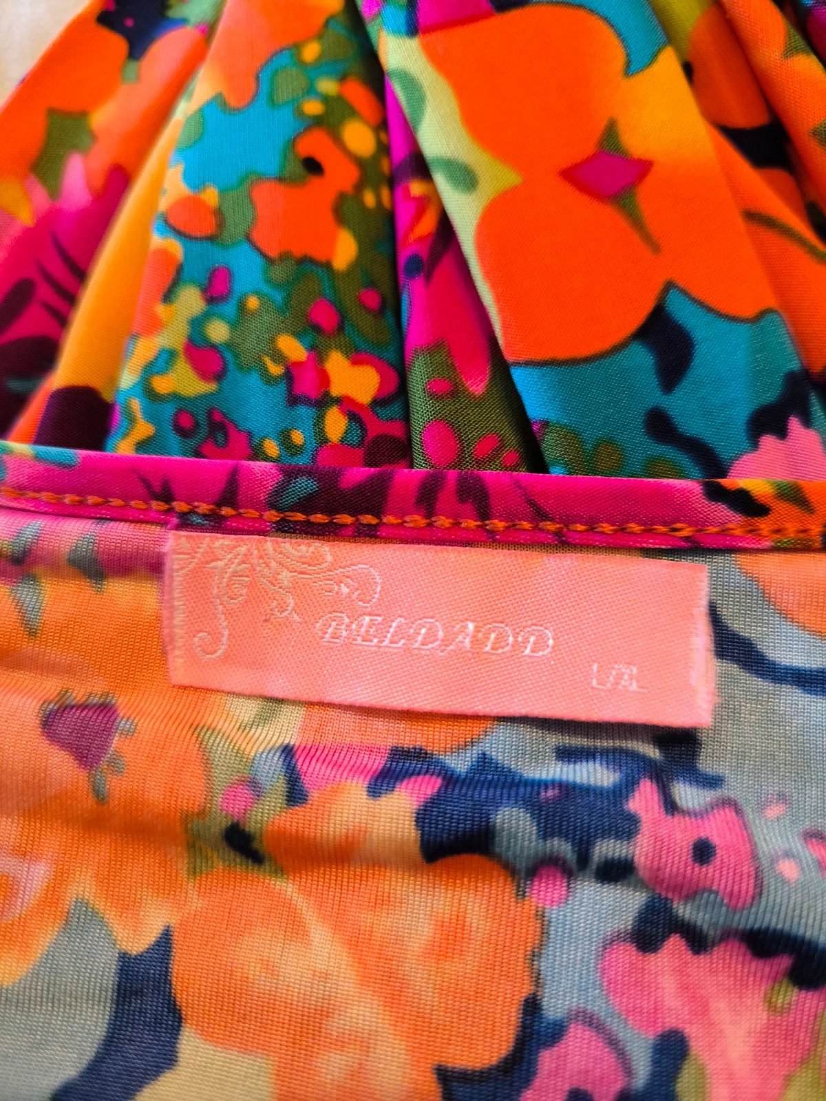 Vibrant floral print midi dress, photo 5