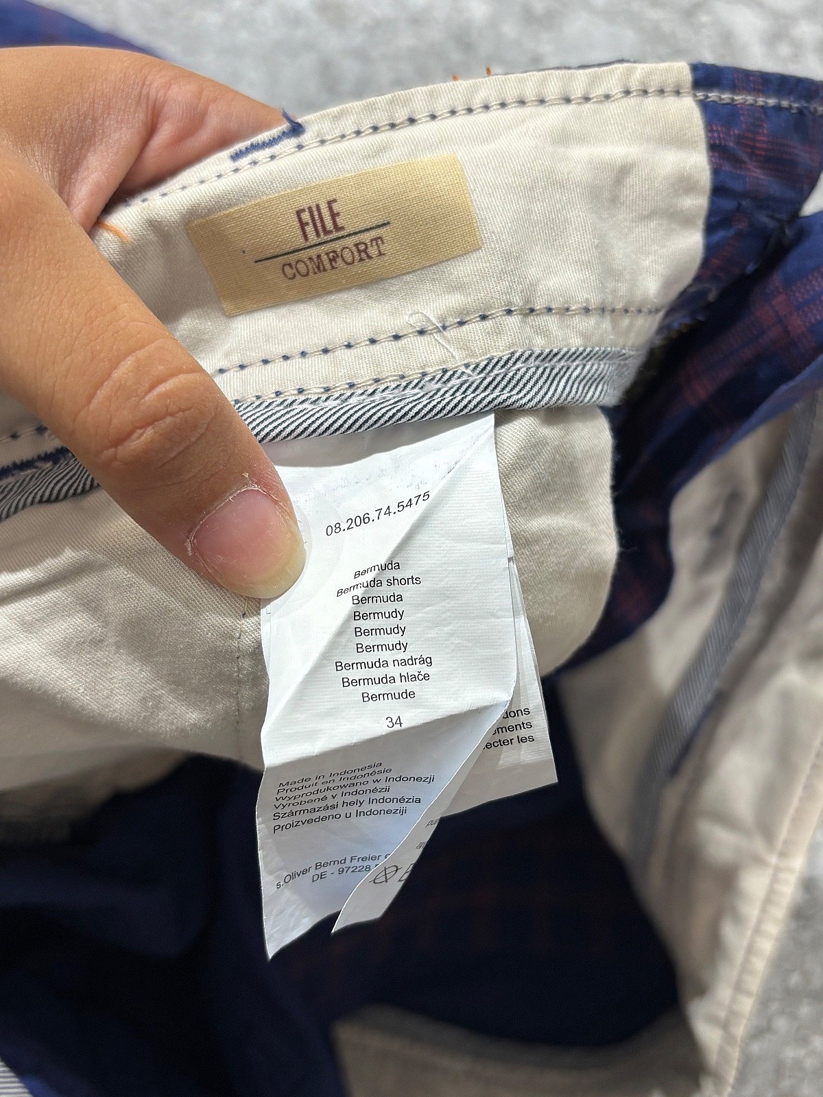 s.Oliver checked cargo shorts - photo 7