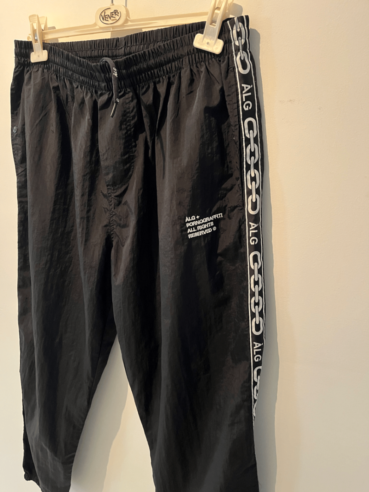 Black Taped Tracksuit Bottoms, photo 2