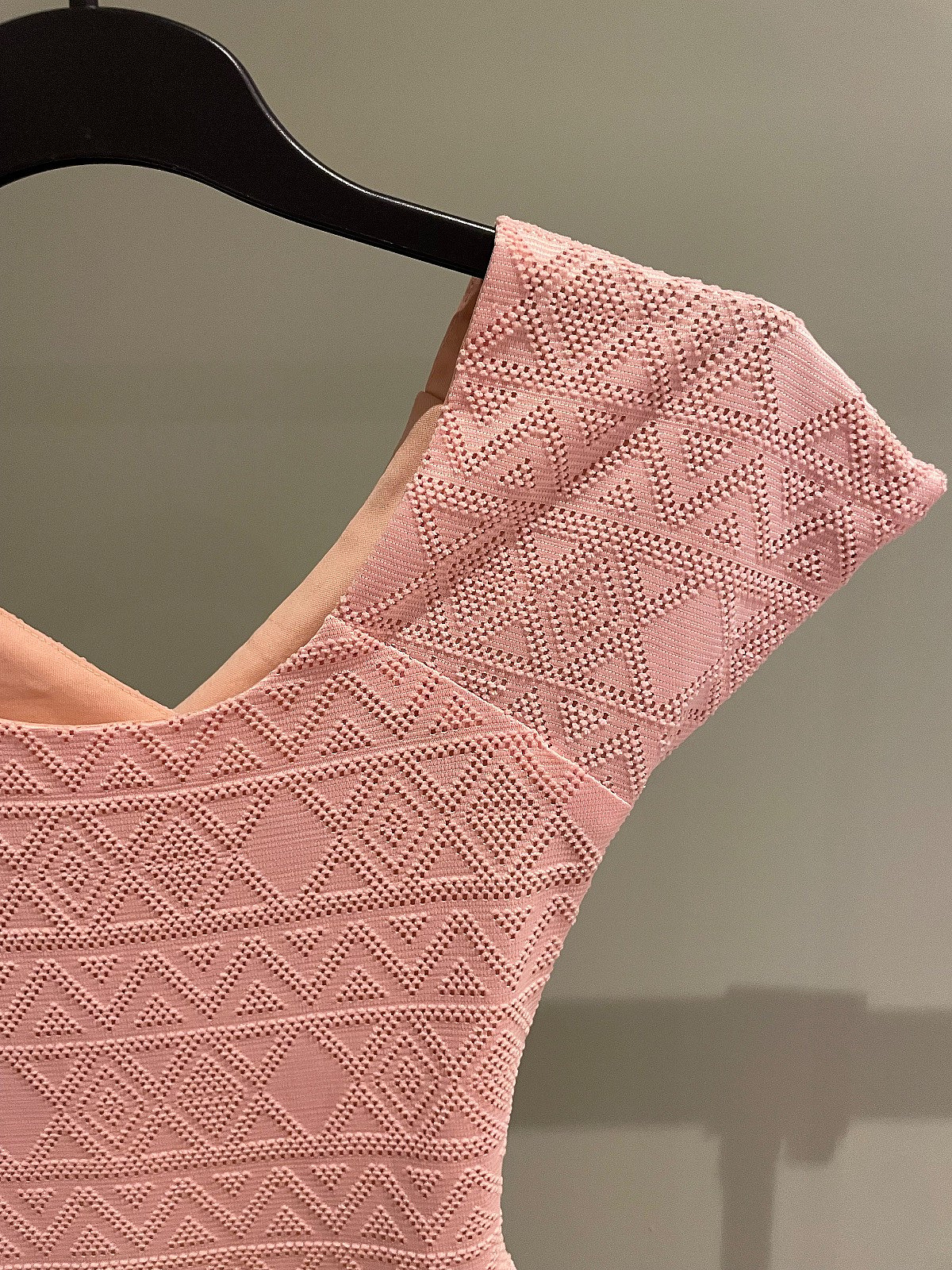 Textured pink skater dress, photo 2