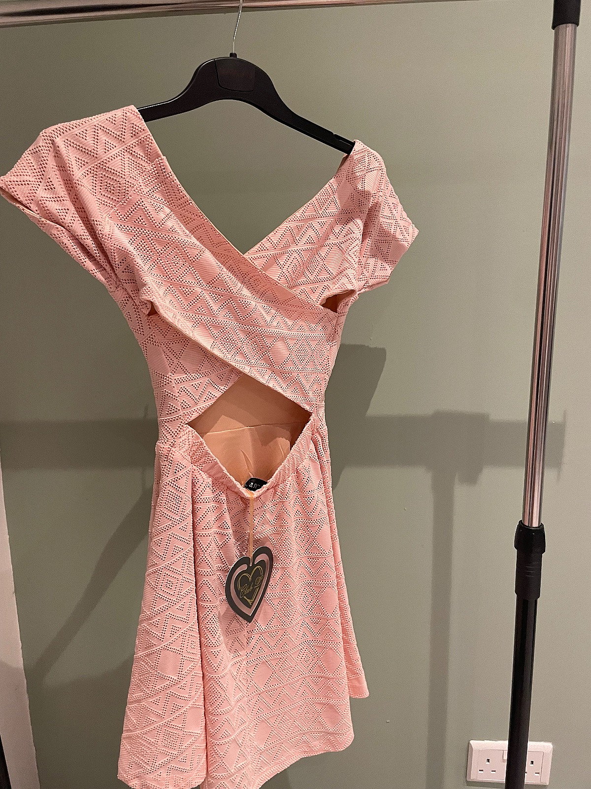 Textured pink skater dress, photo 3