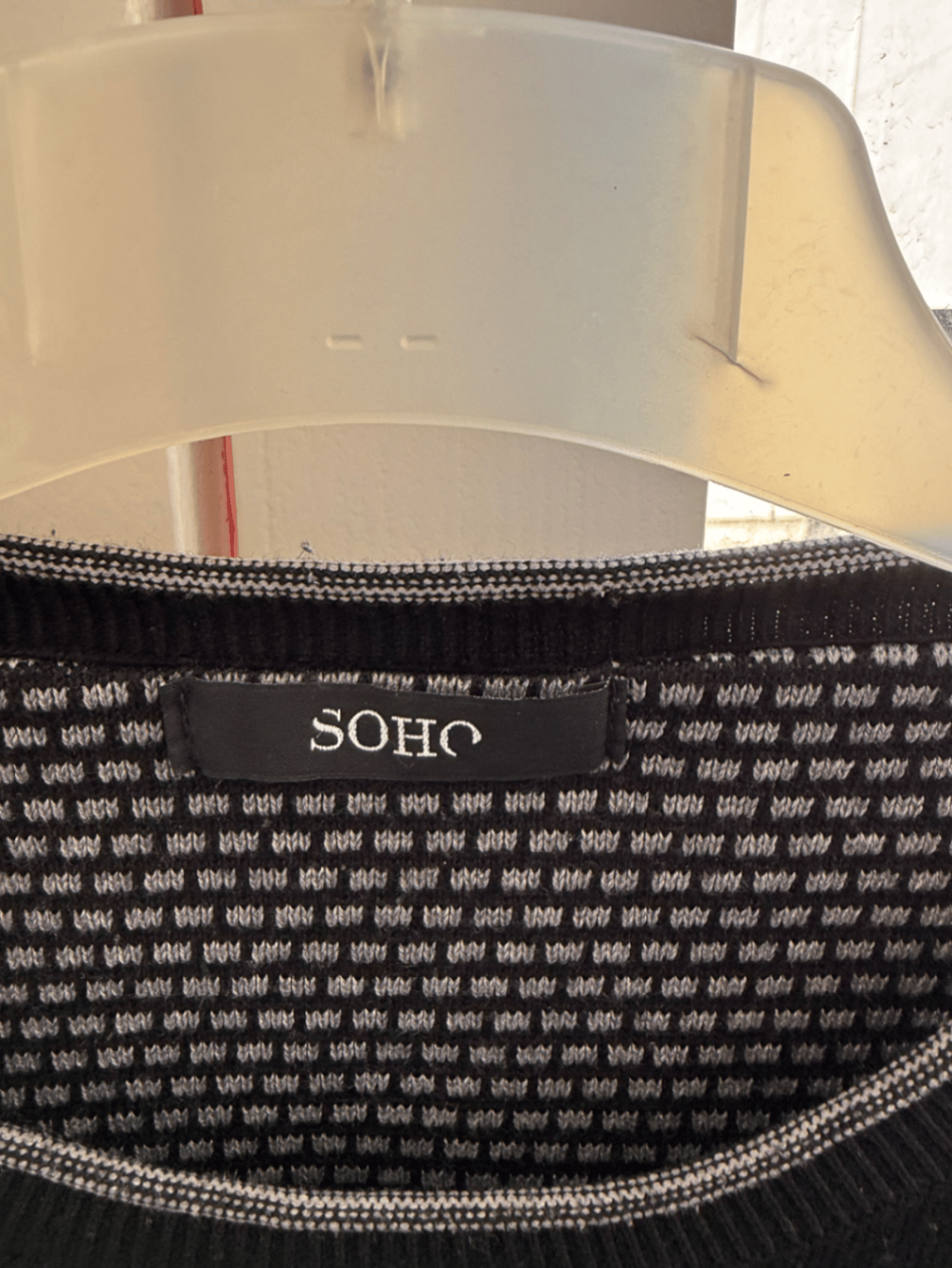 Maglione girocollo nero SOHO, foto 2