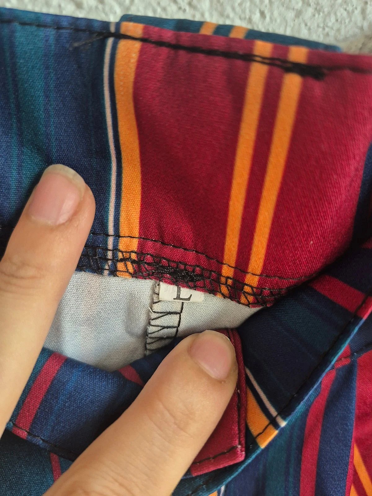 Striped high-waisted tailored shorts, photo 4