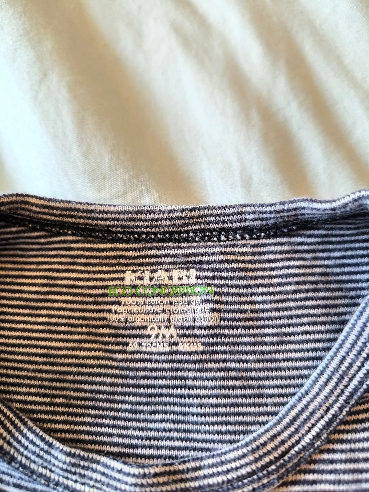 striped long-sleeve baby bodysuit, photo 3