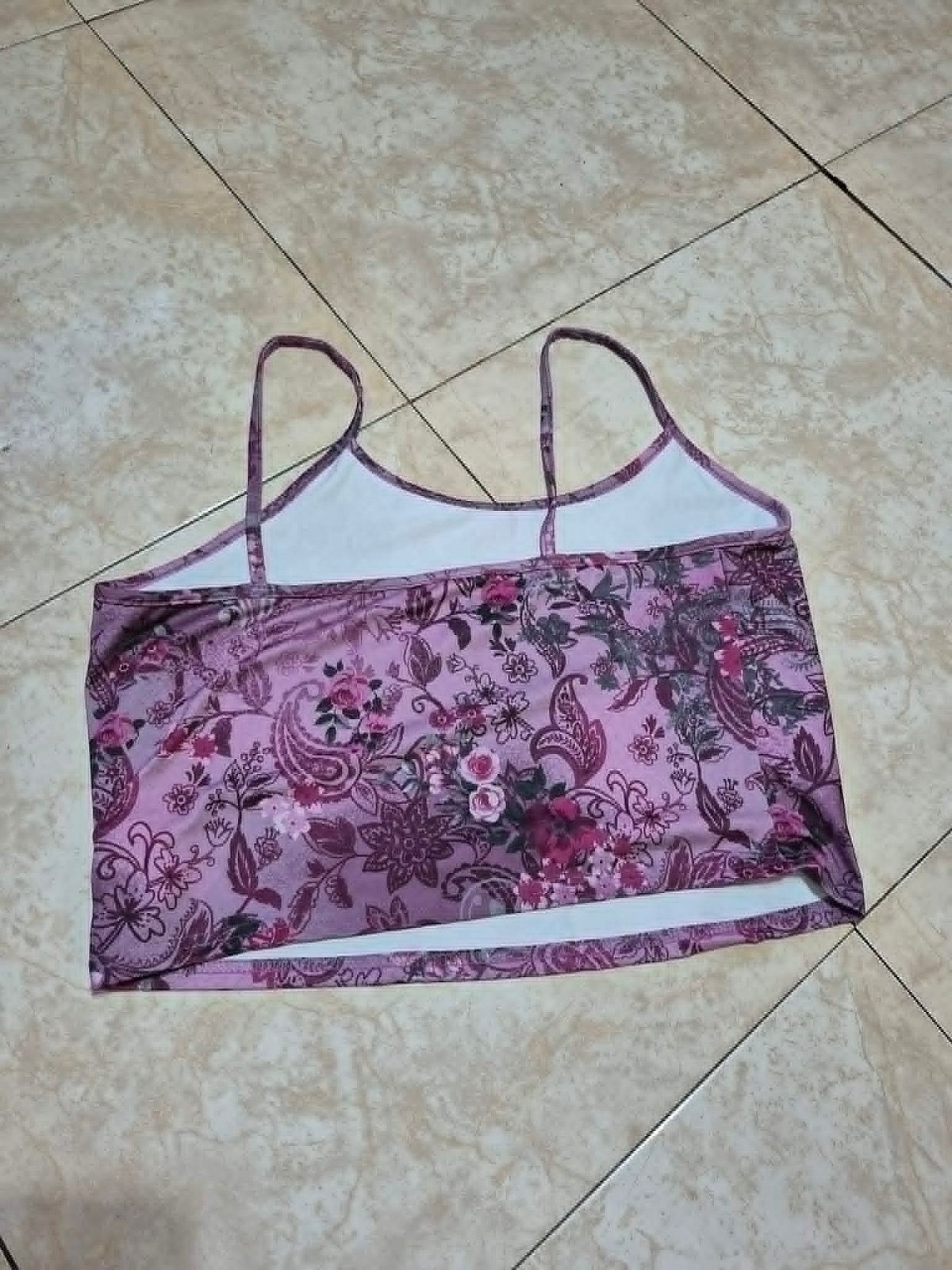 Floral Paisley Print Cami Top, photo 2