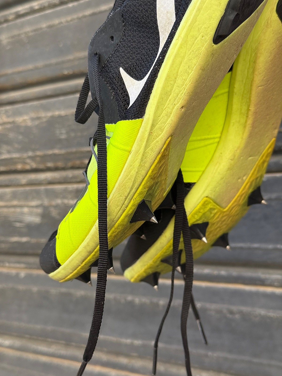 Nike Black Neon Spiked Running Shoes, photo 3