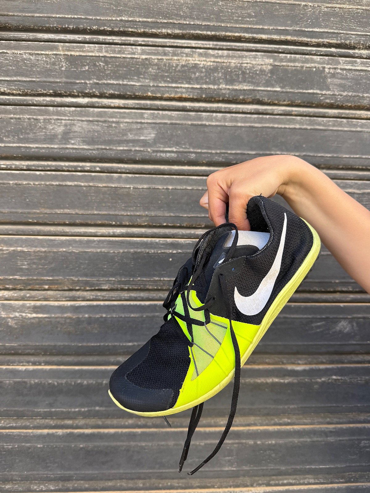 Nike Black Neon Spiked Running Shoes, photo 2