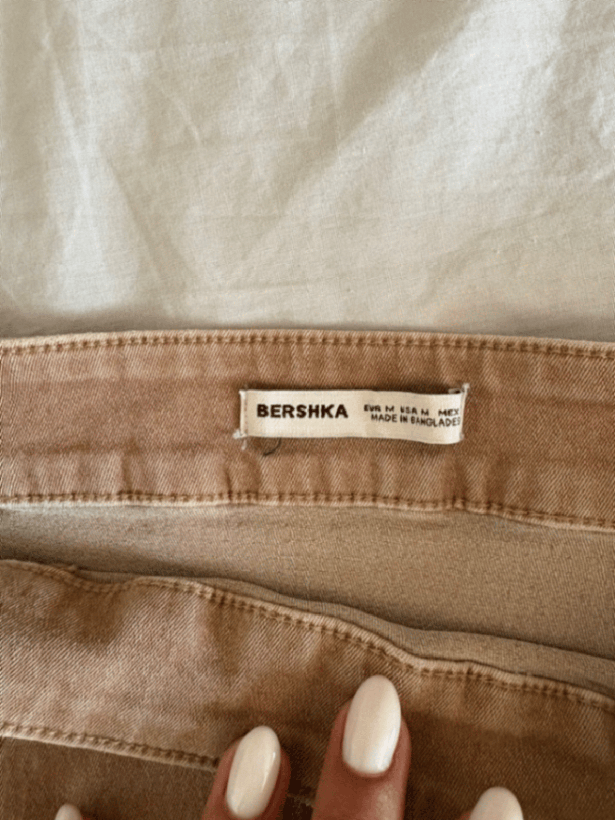Tan Pleated Mini Skirt, photo 3