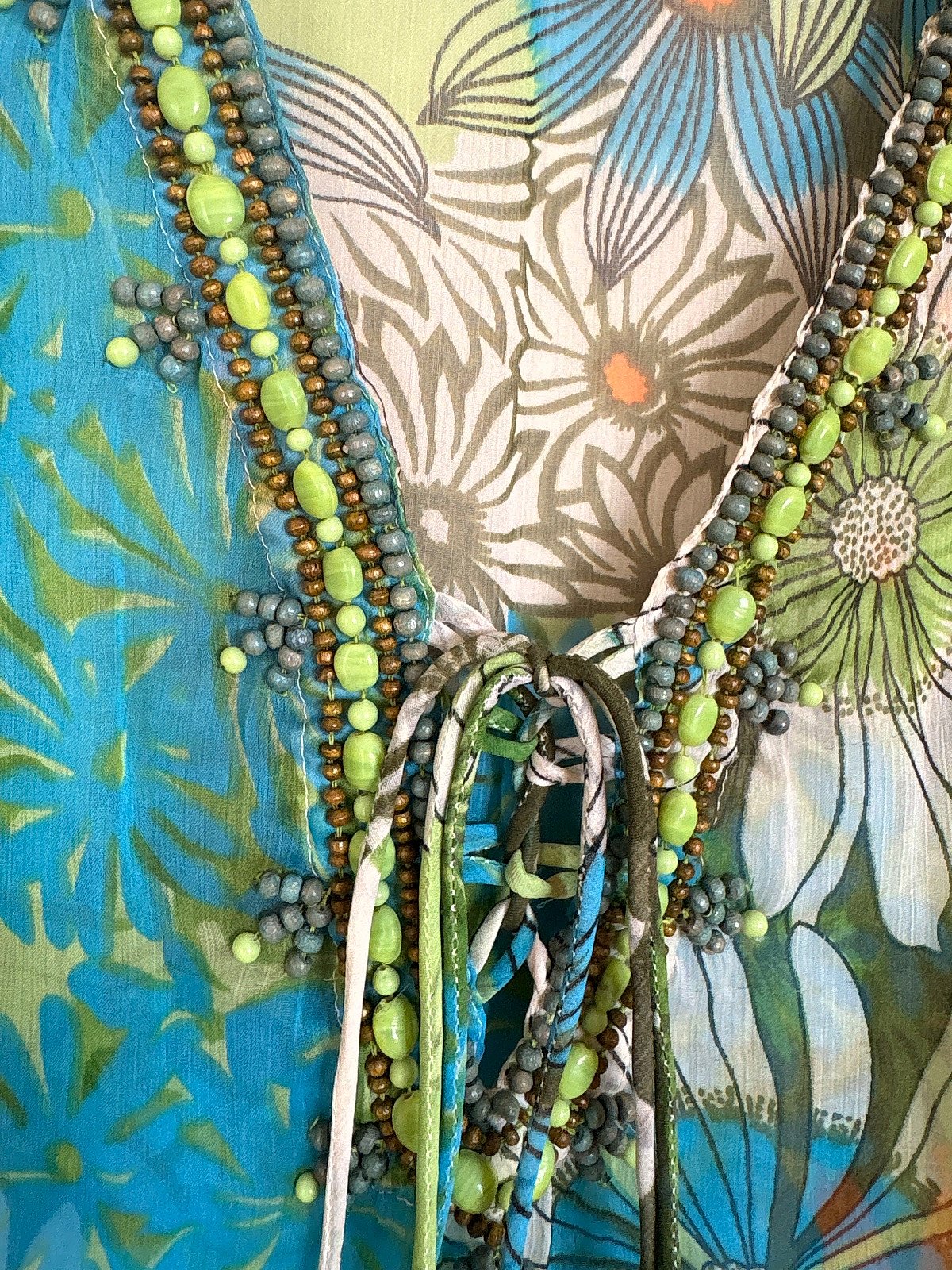 Floral Beaded Tunic Cover-up, photo 2