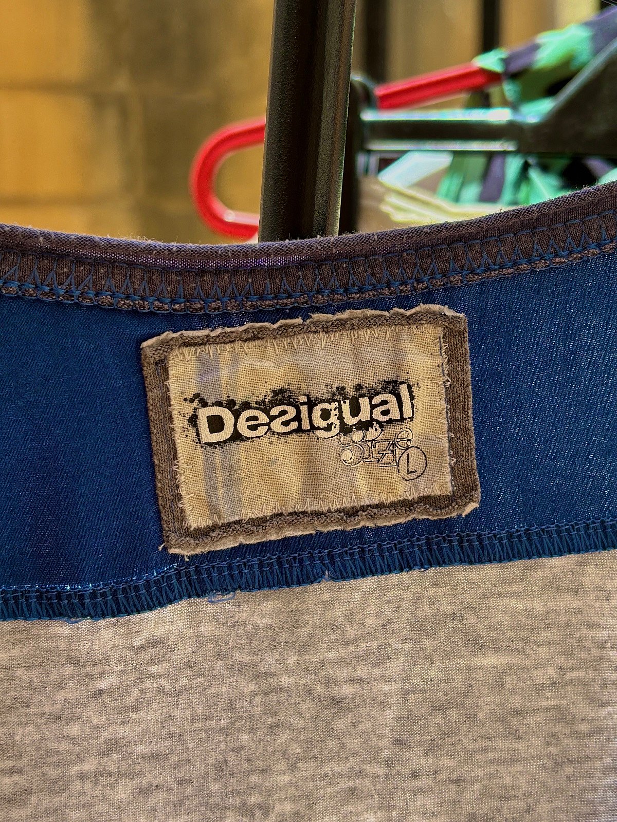 Early 00’s Desigual Patchwork Button Up Top, photo 4