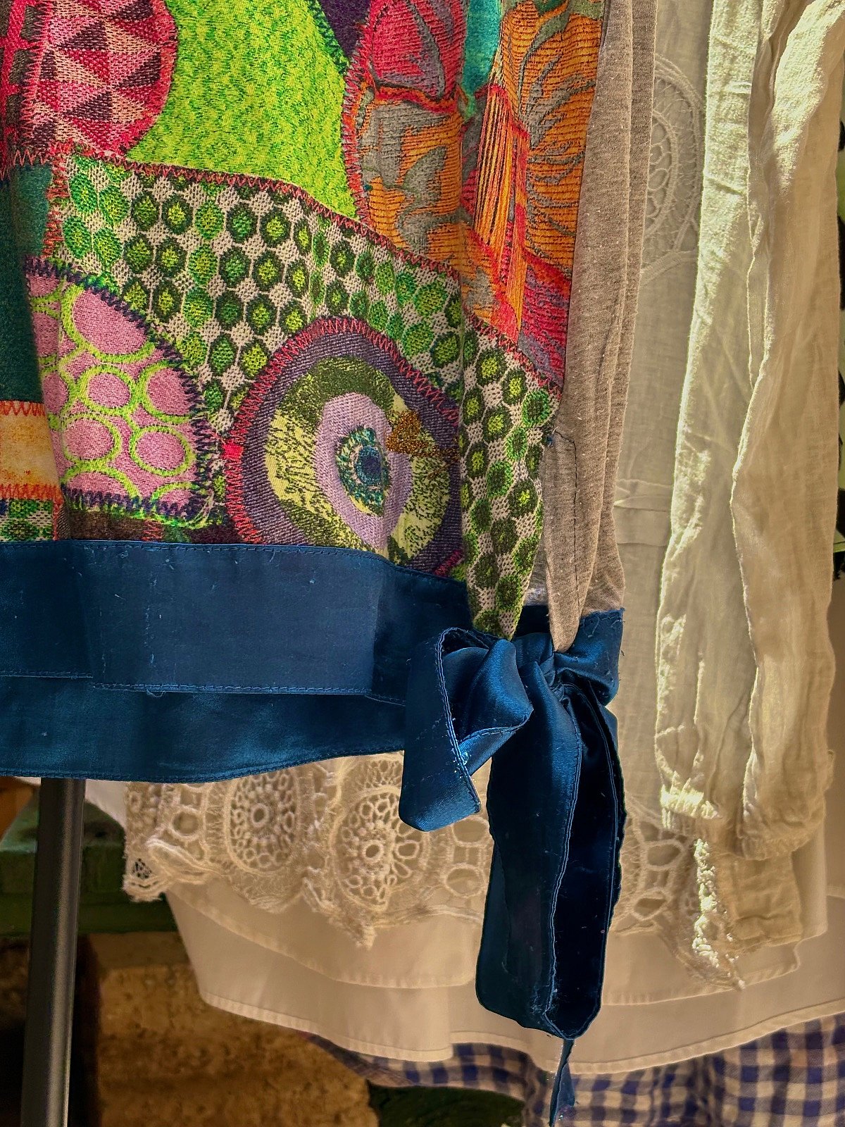 Early 00’s Desigual Patchwork Button Up Top, photo 2