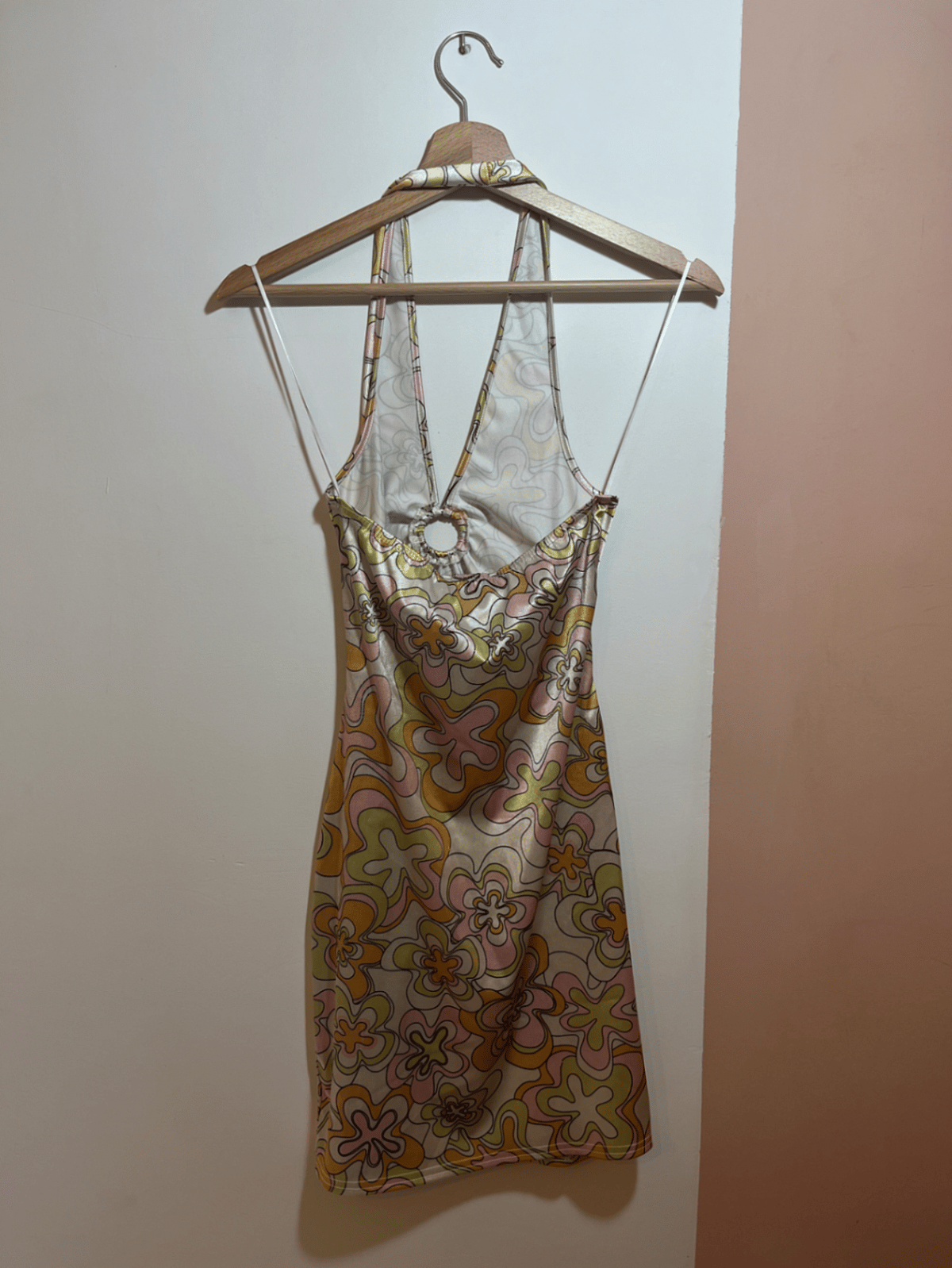 Retro Floral Halter Mini Dress - photo 3