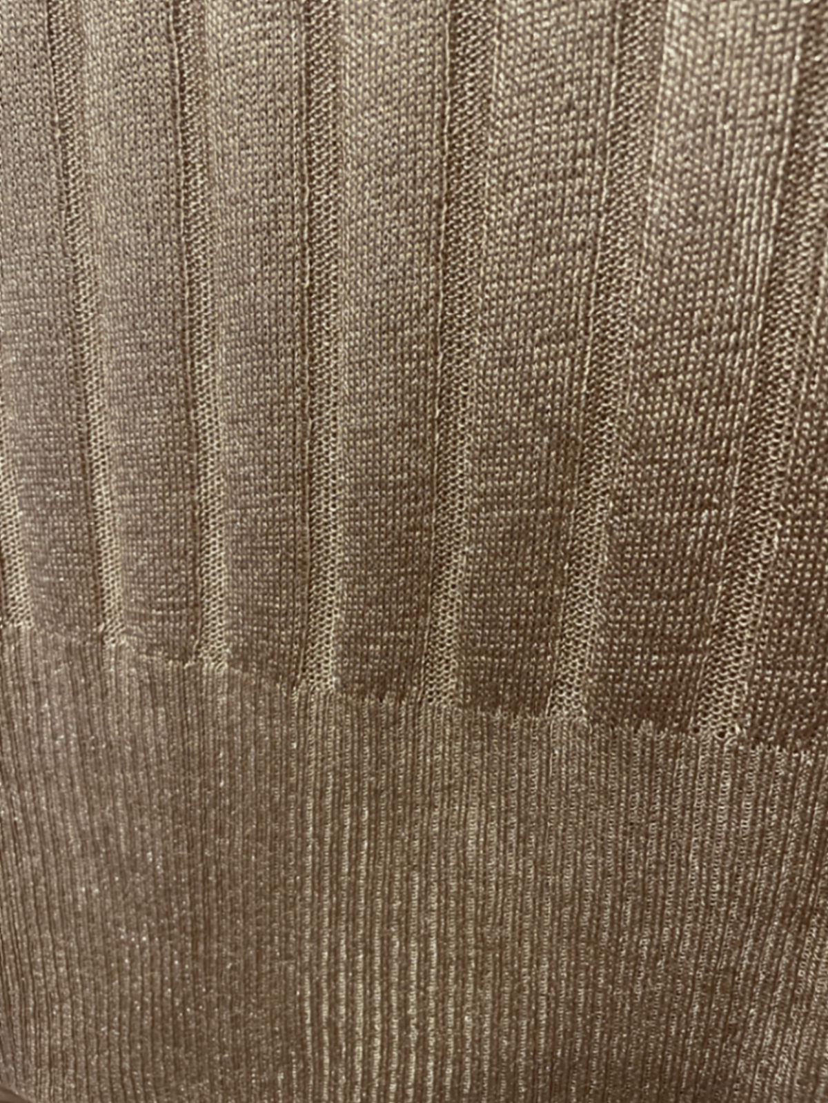 Gold Ribbed Sleeveless Knit Top - photo 2