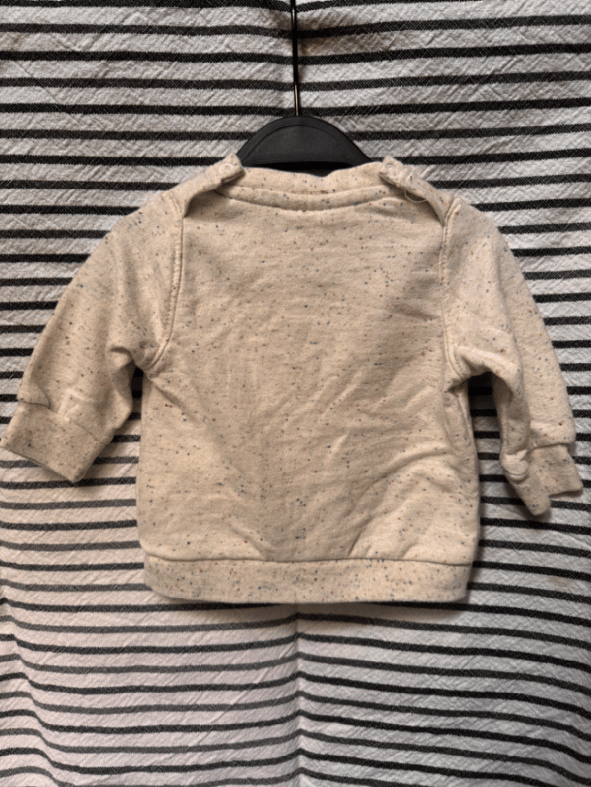 Speckled Cream Long Sleeve Sweatshirt, photo 2