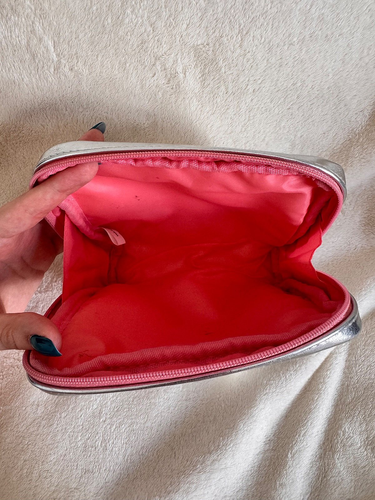 Silver Benefit Cosmetics Makeup Bag - photo 3