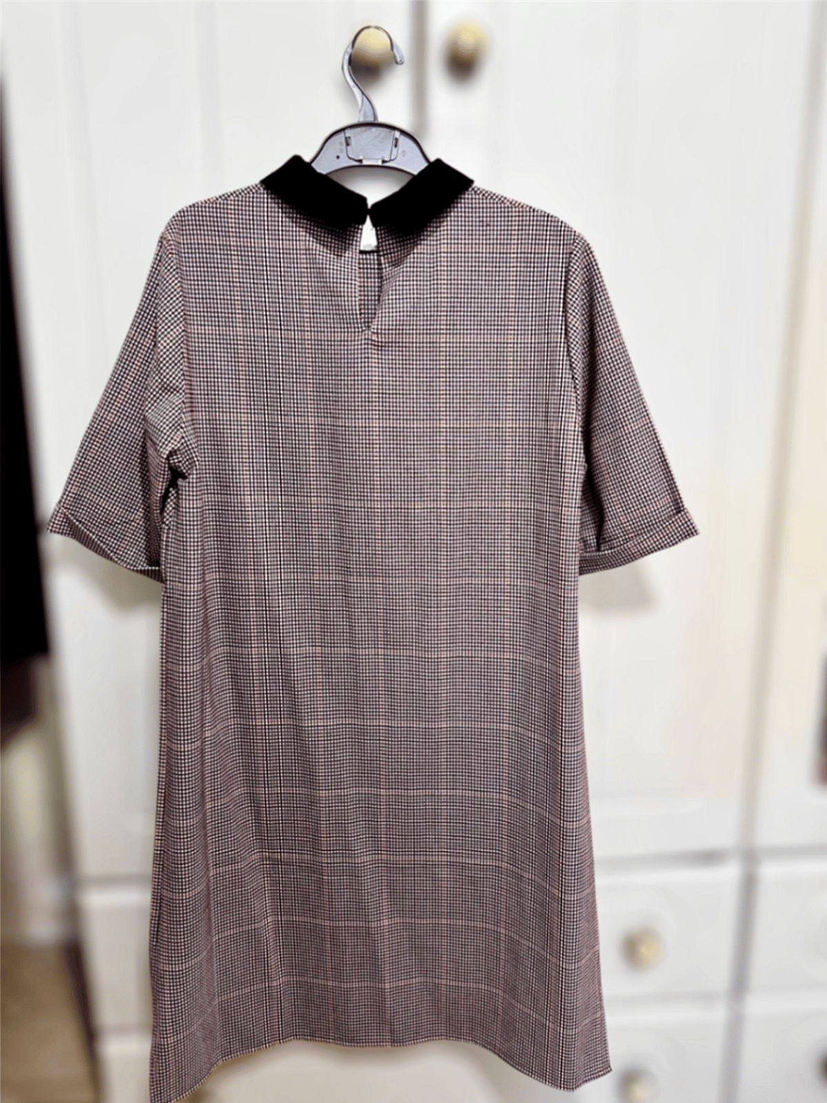 Checked Mini Dress with Collar, photo 2