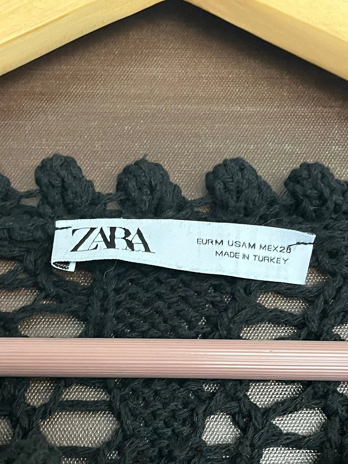 Black Crochet Open Knit Sweater, photo 5