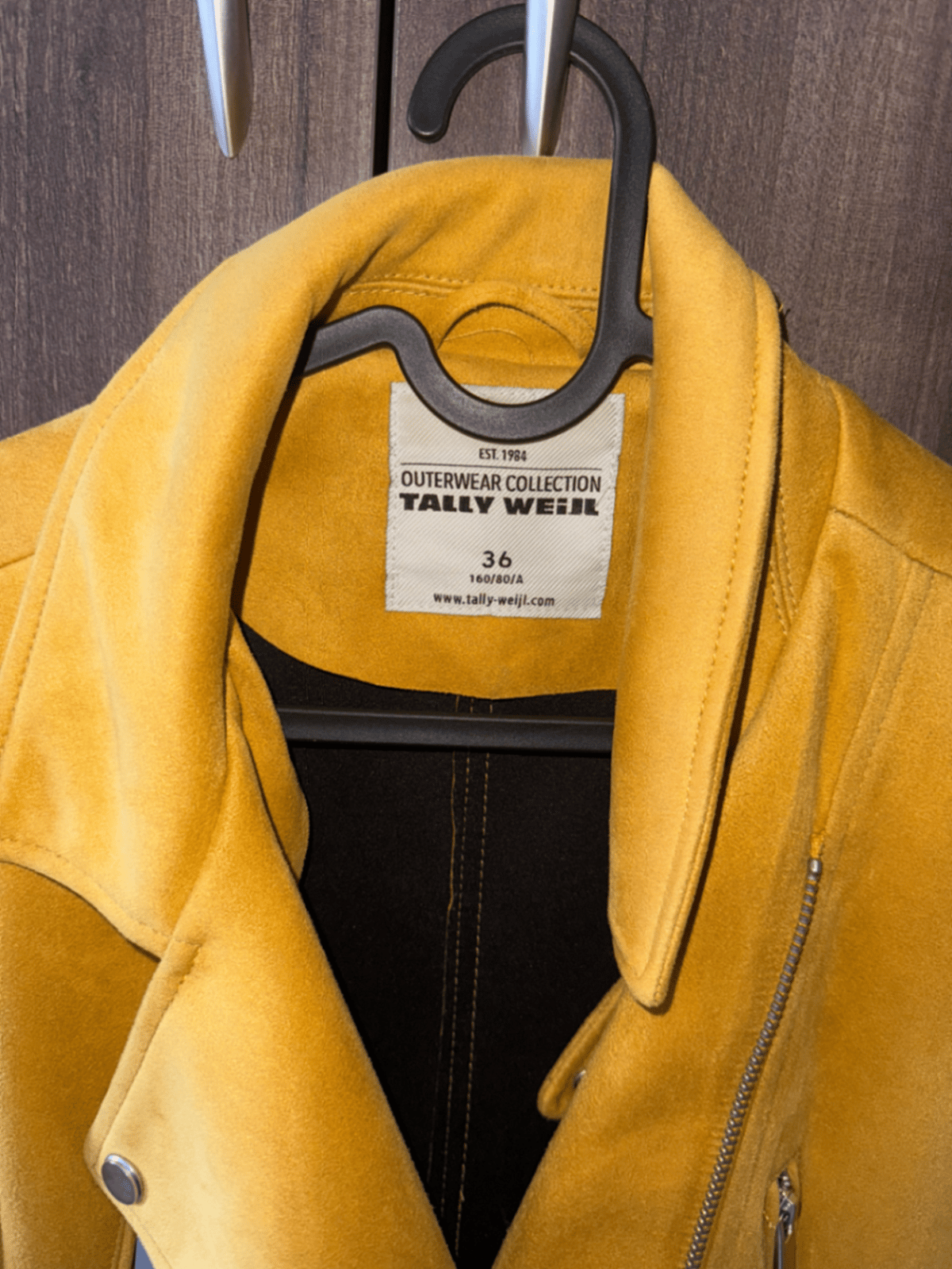 Mustard Yellow Faux Suede Jacket, photo 2