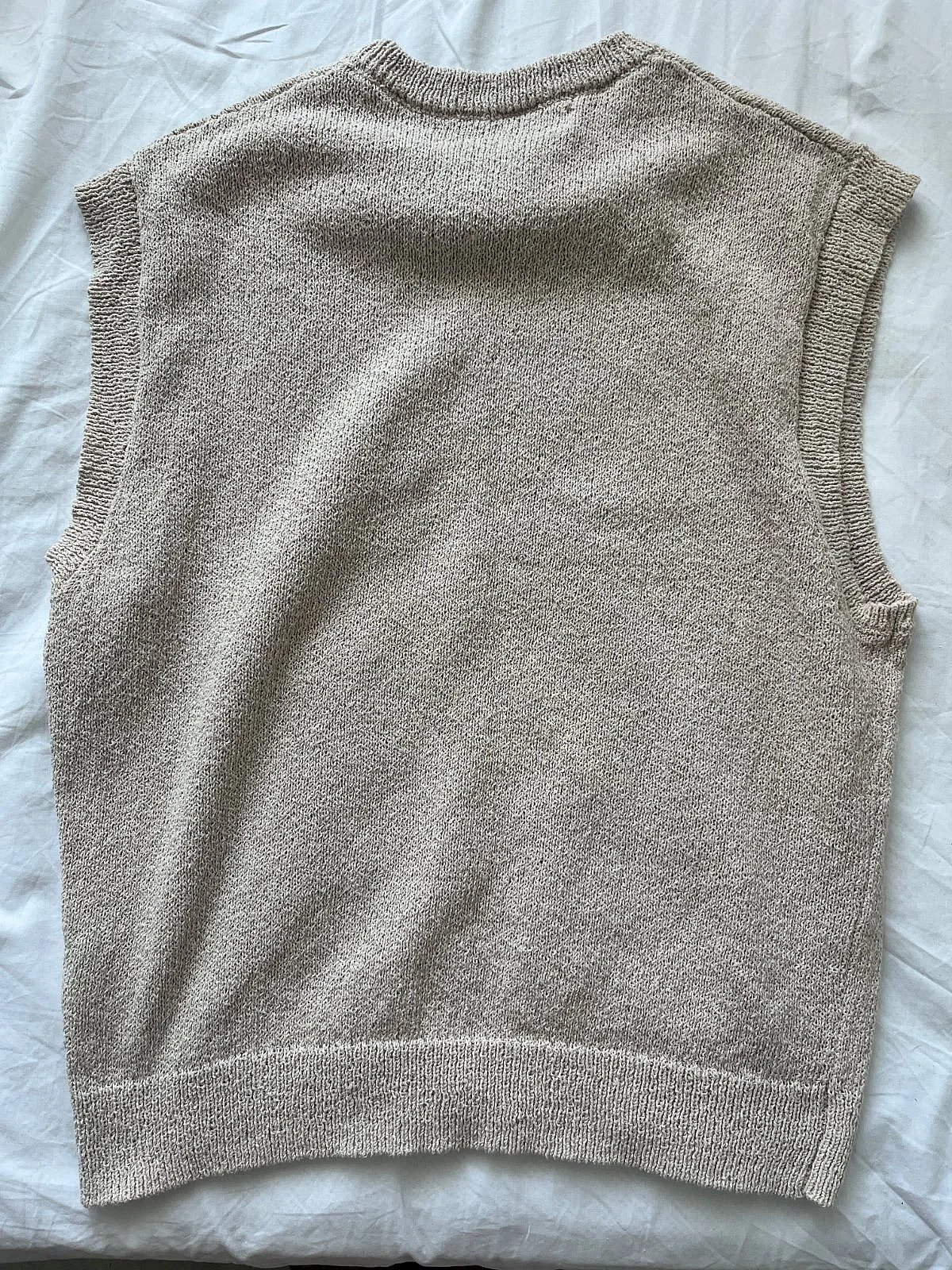 Beige Knitted Sleeveless Top - photo 2