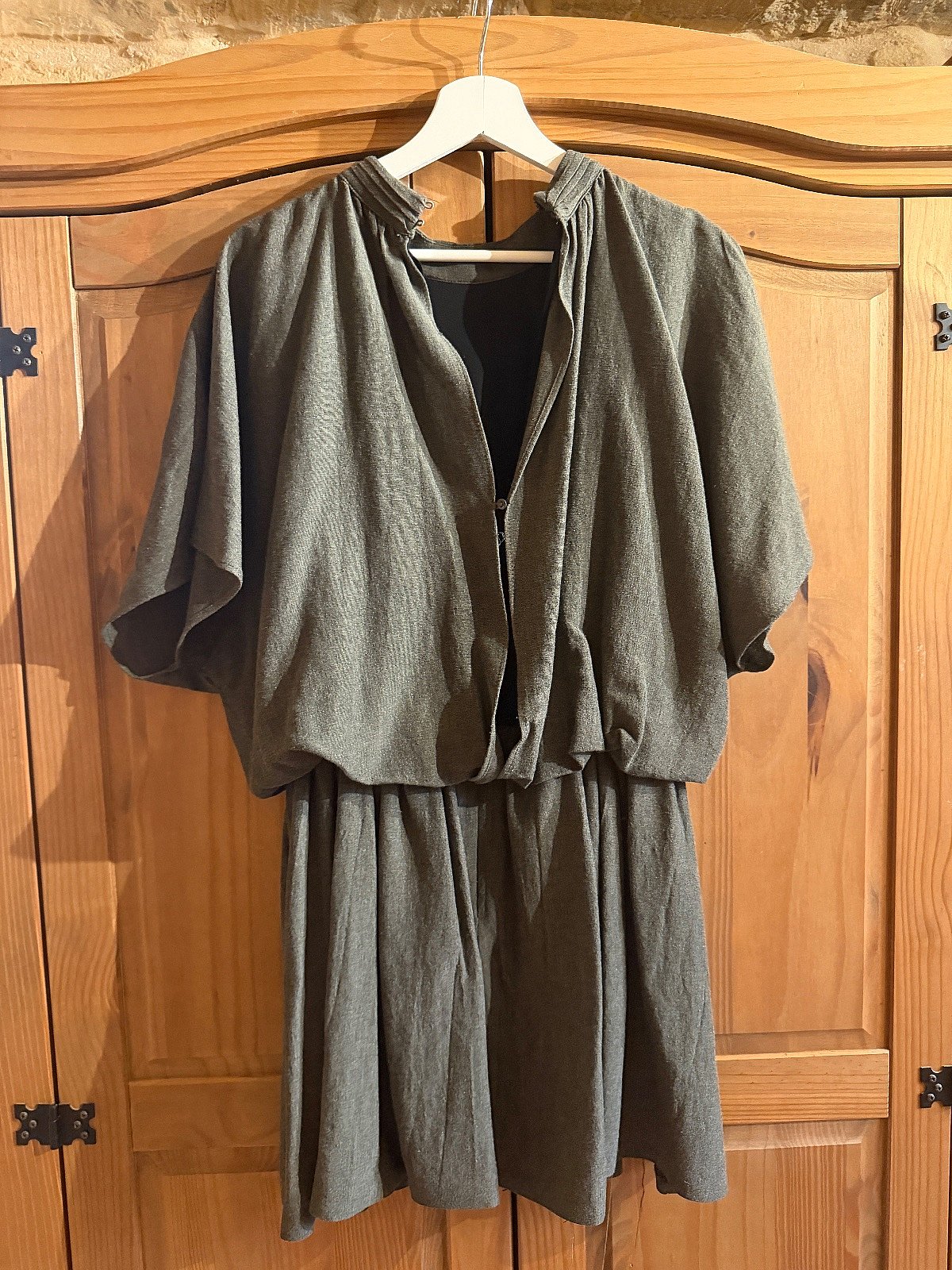 ZARA Grey Batwing Elasticated Waist Dress, photo 4