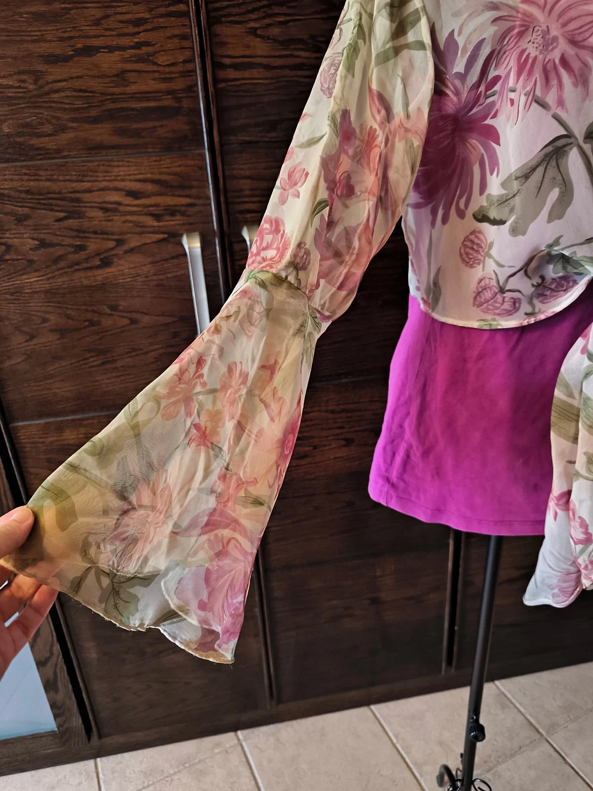 Floral Tie Front Shrug, photo 2