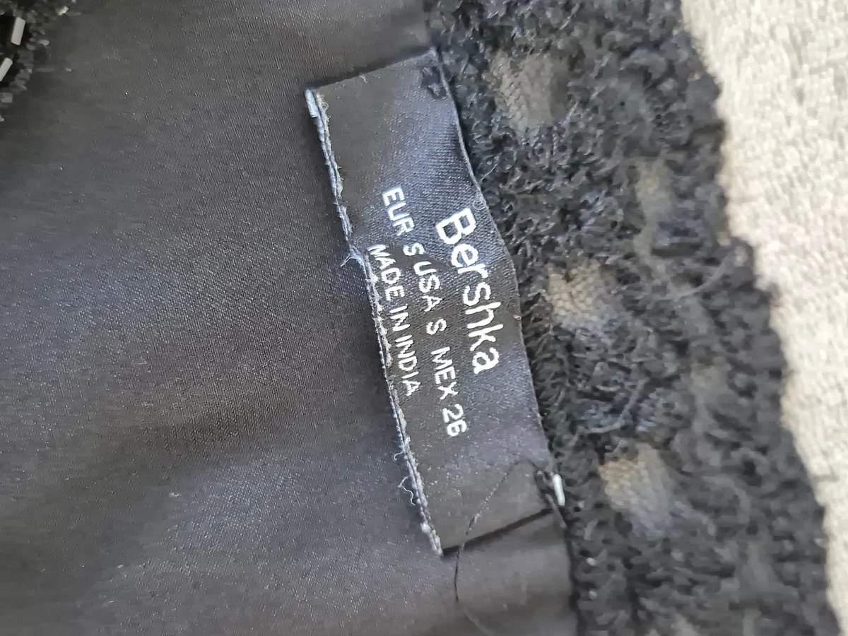 Top a spalline con perline / Top corto Bershka, foto 5