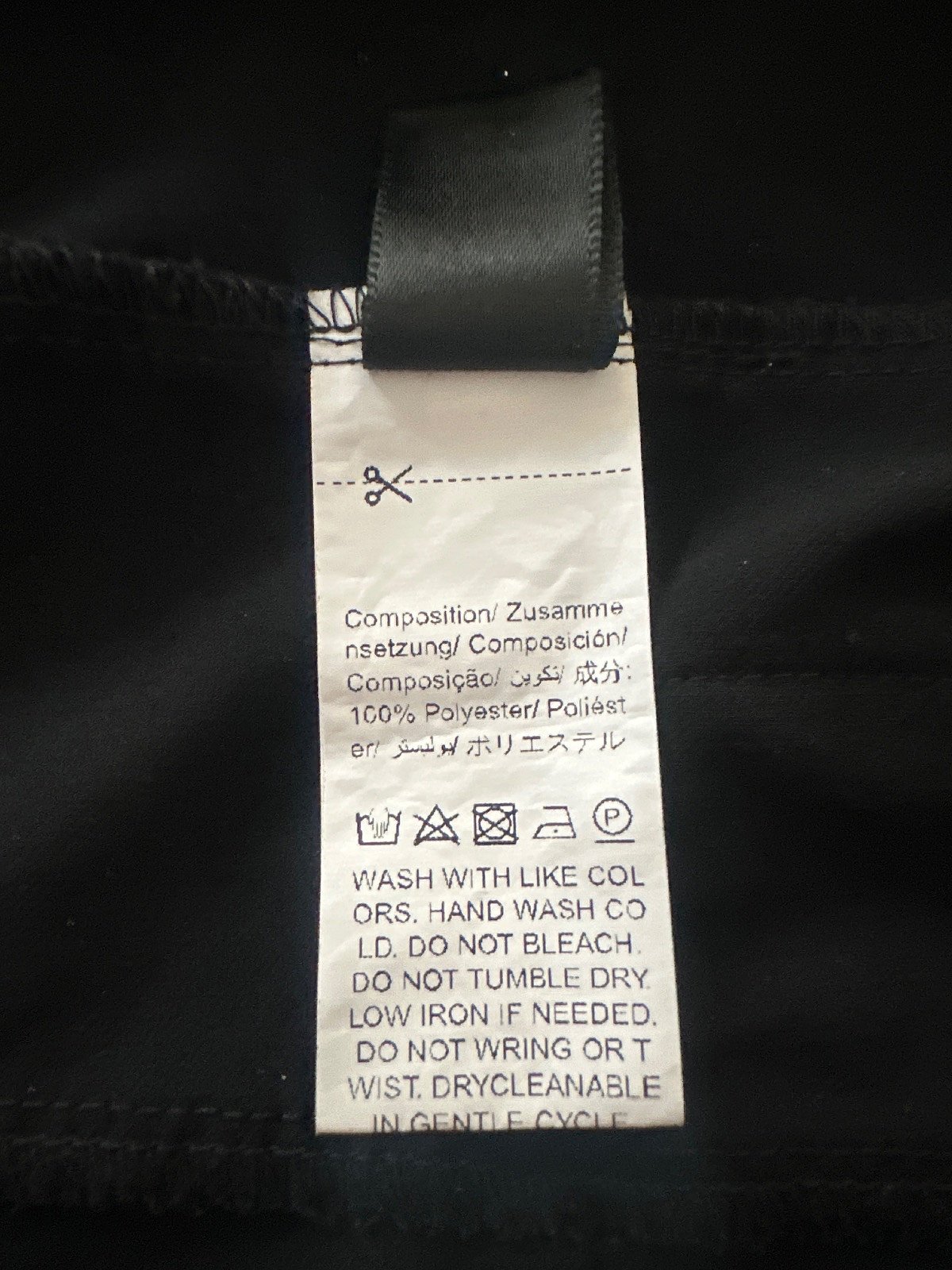 Black strapless buckled cargo dress, photo 5