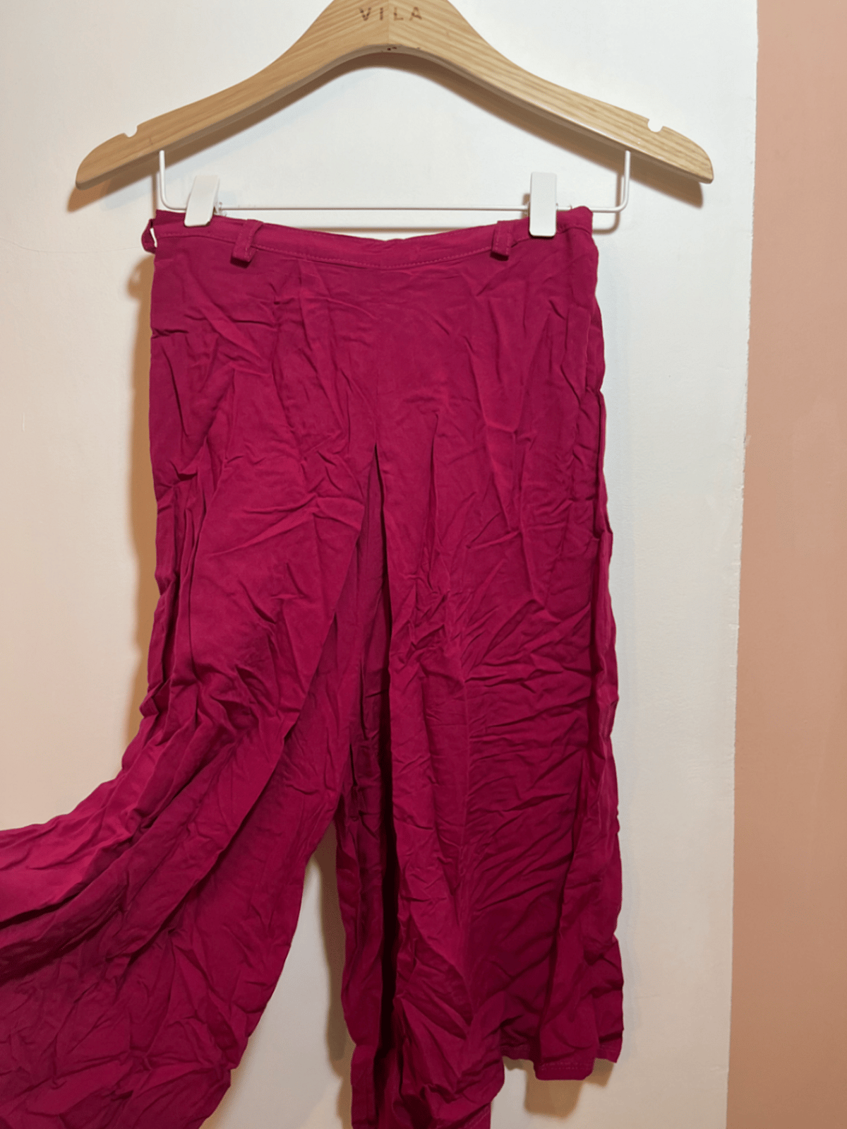 Vila Pink Wide Leg Trousers, photo 2