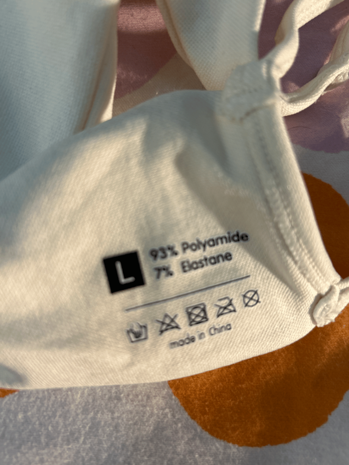  Cream sports bra, photo 2