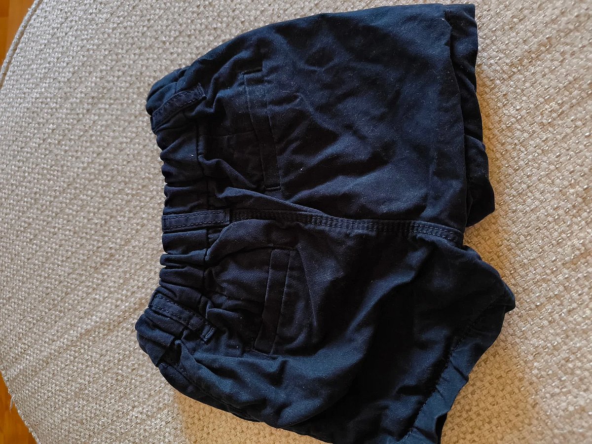 Baby black cotton shorts, photo 2