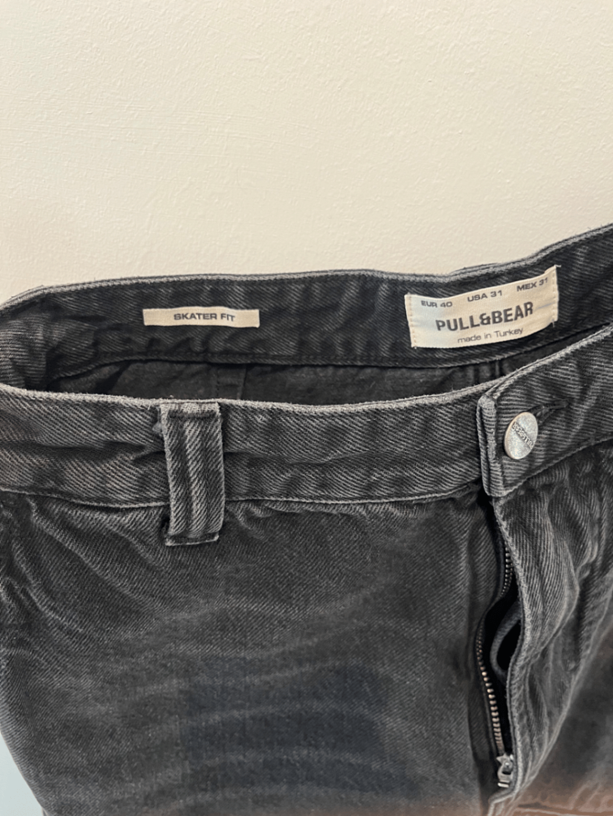 Black Denim Cargo Trousers, photo 2