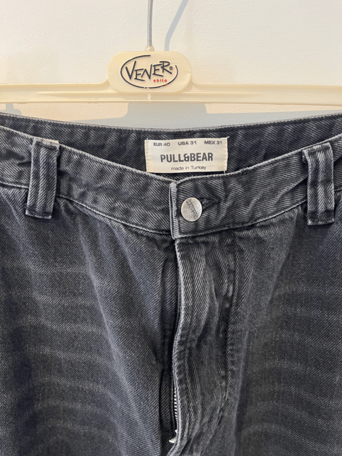 Black Denim Cargo Trousers, photo 4