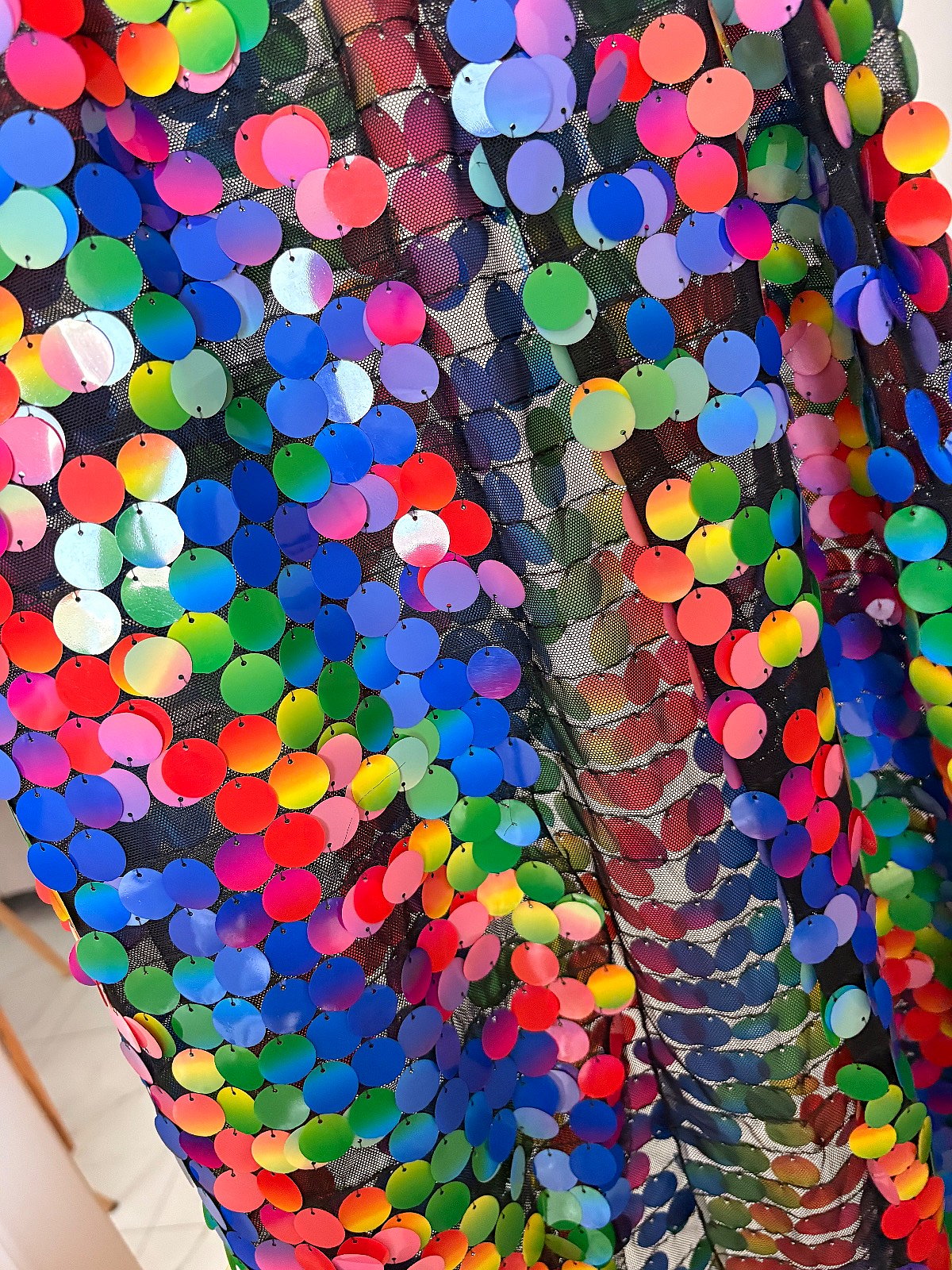 Rainbow Sequin Sheer Party Skirt, photo 2