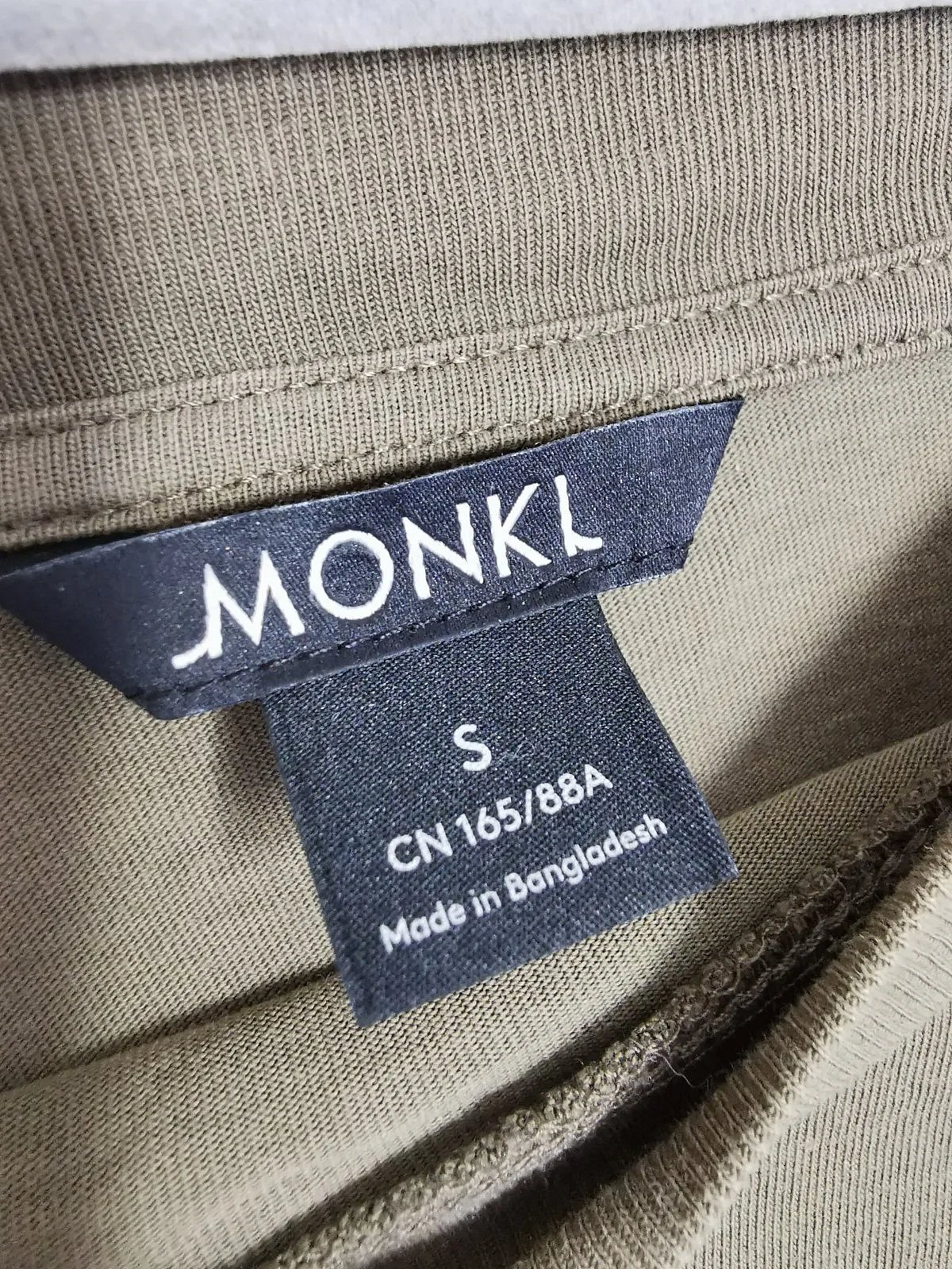 Monki Olive Cotton Crop Top, photo 3