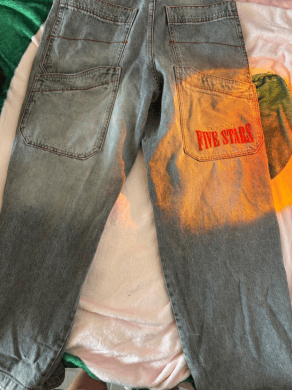 Bershka Grey Wide Leg Jeans, photo 2