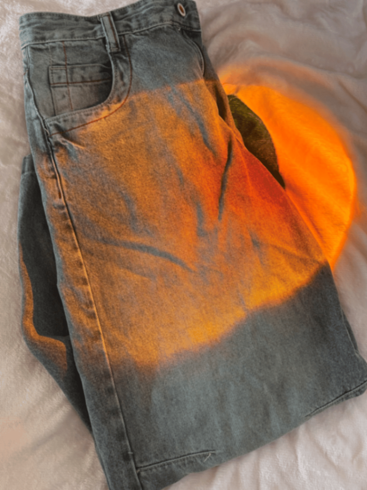 Bershka Grey Wide Leg Jeans, photo 4