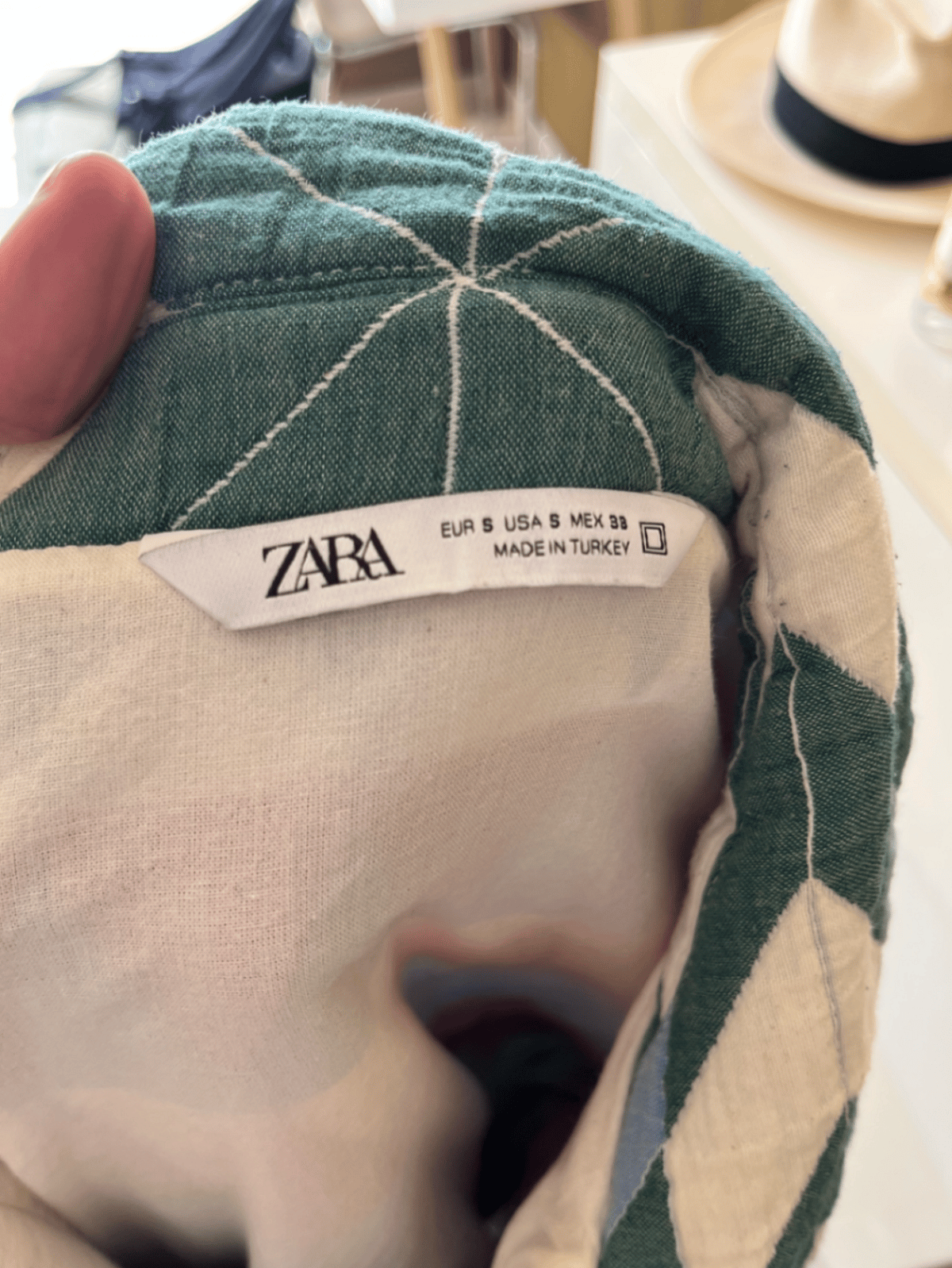 ZARA Quilted Harlequin Pattern Jacket, photo 3