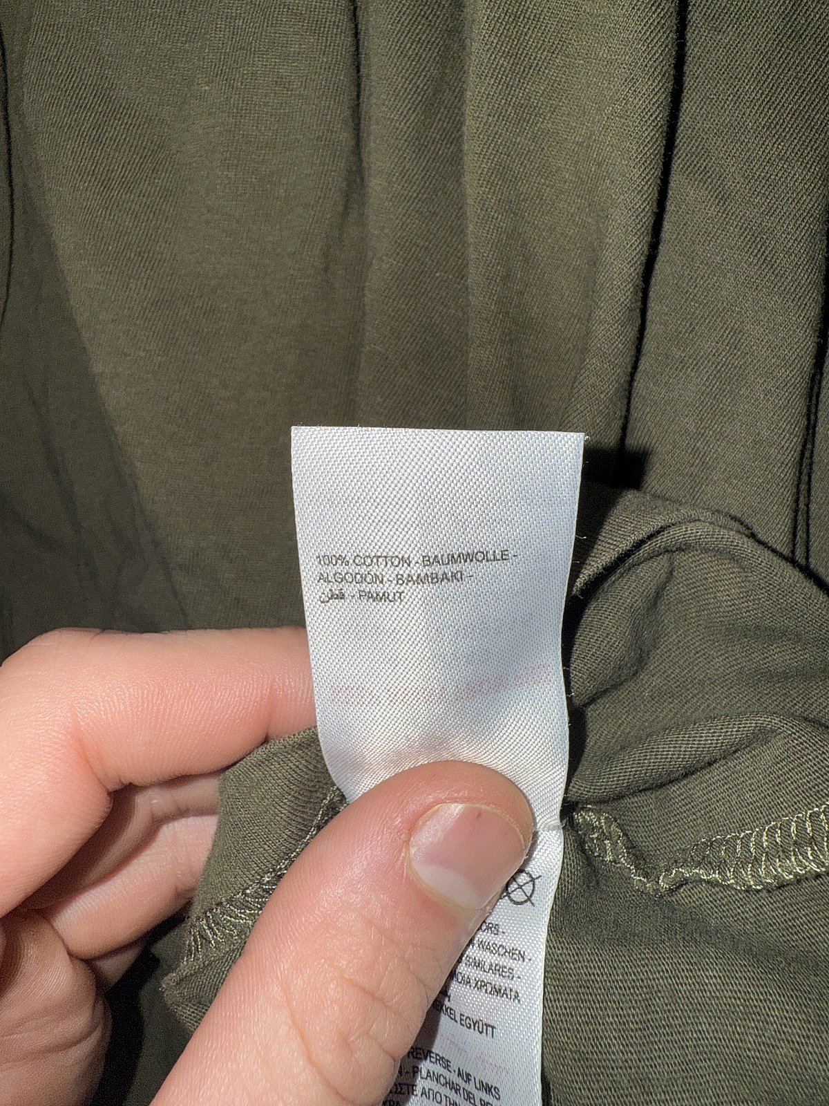 Olive Green Cotton Vest Top, photo 4
