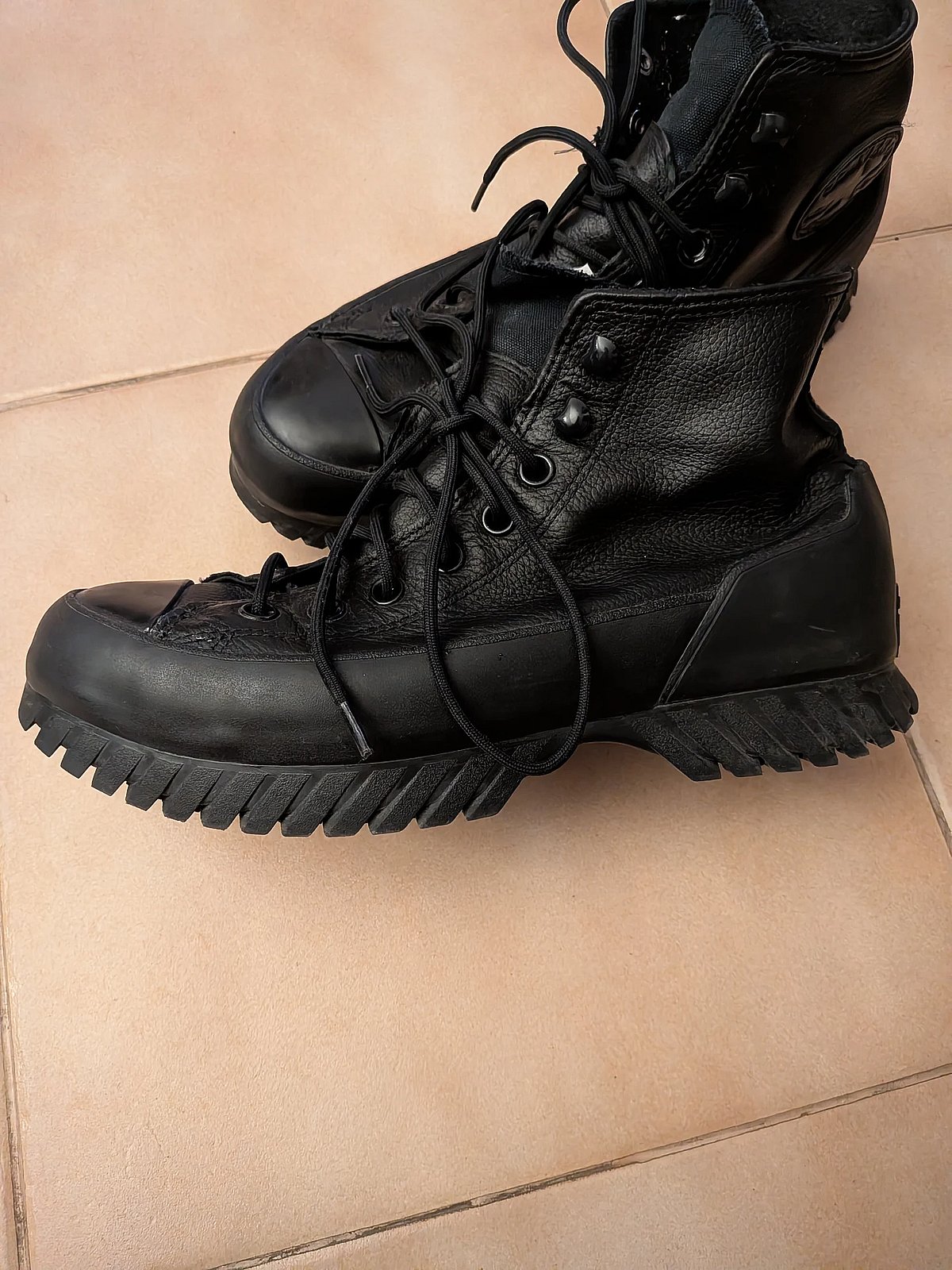 Black Leather High-Top Boots, photo 3