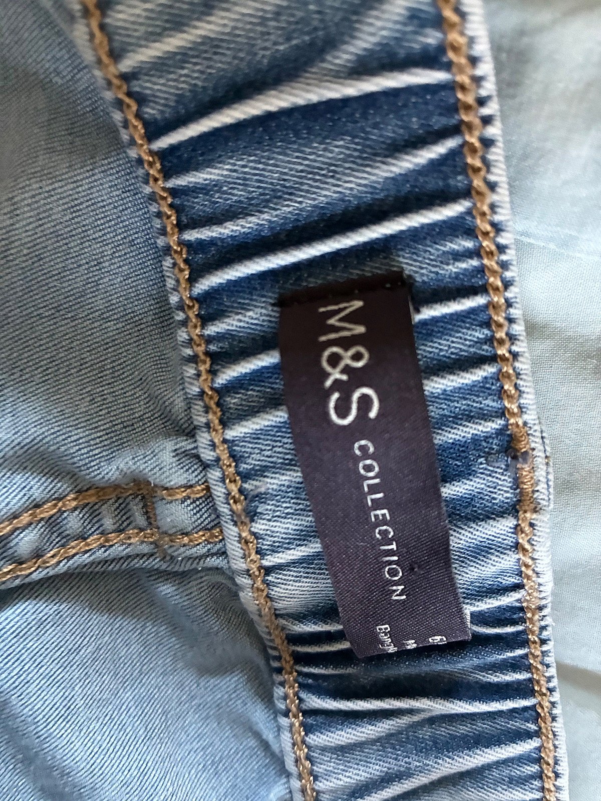 M&S Elasticated Waist Denim Joggers, photo 2