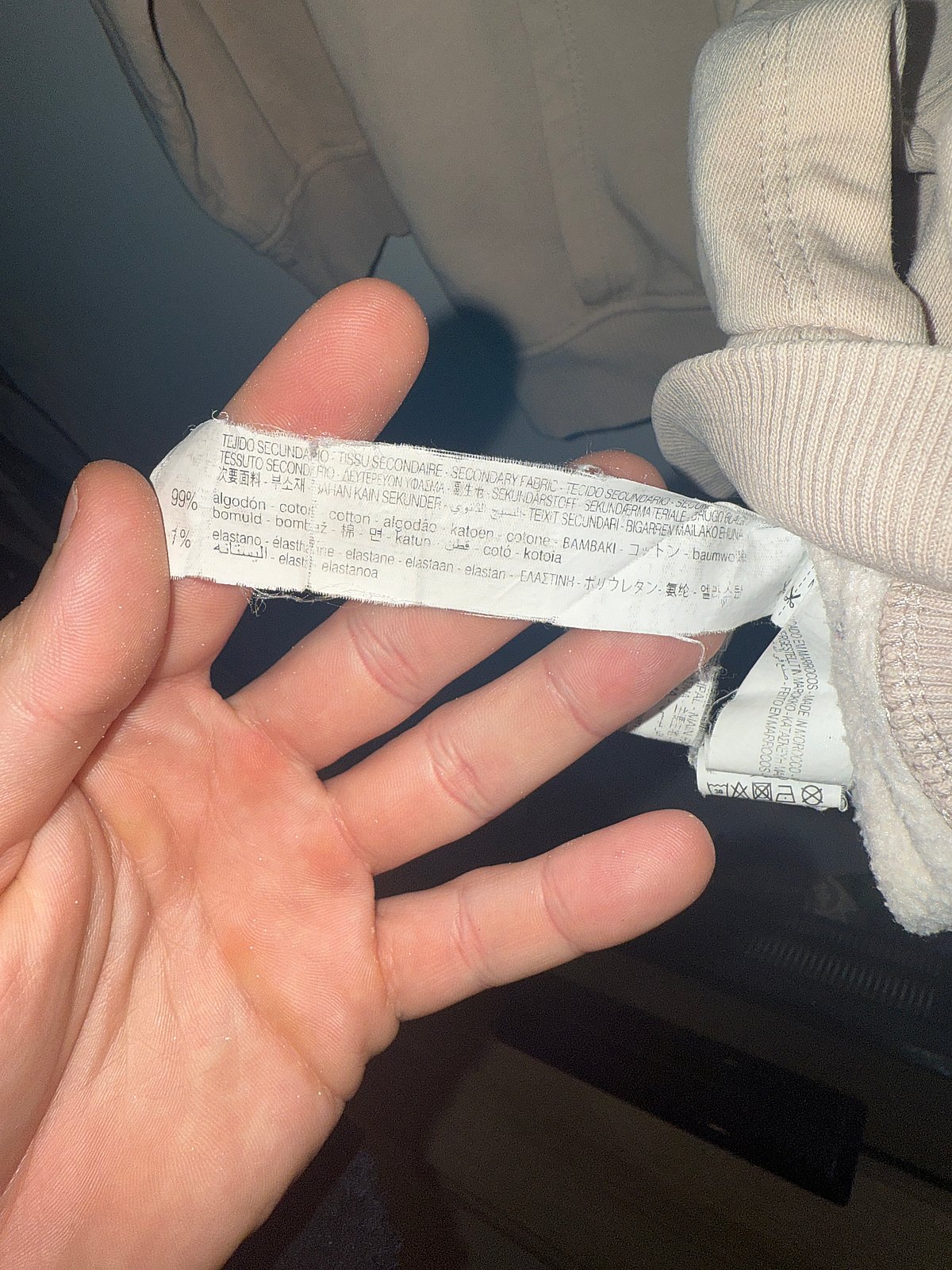 Zara Beige Zip Up Hoodie, photo 4