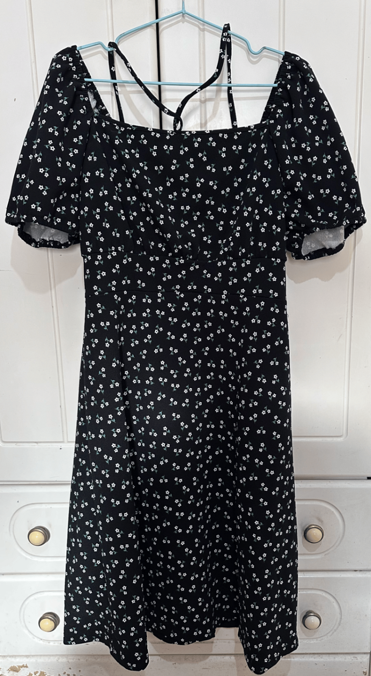 Floral Print Puff Sleeve Dress - photo 2