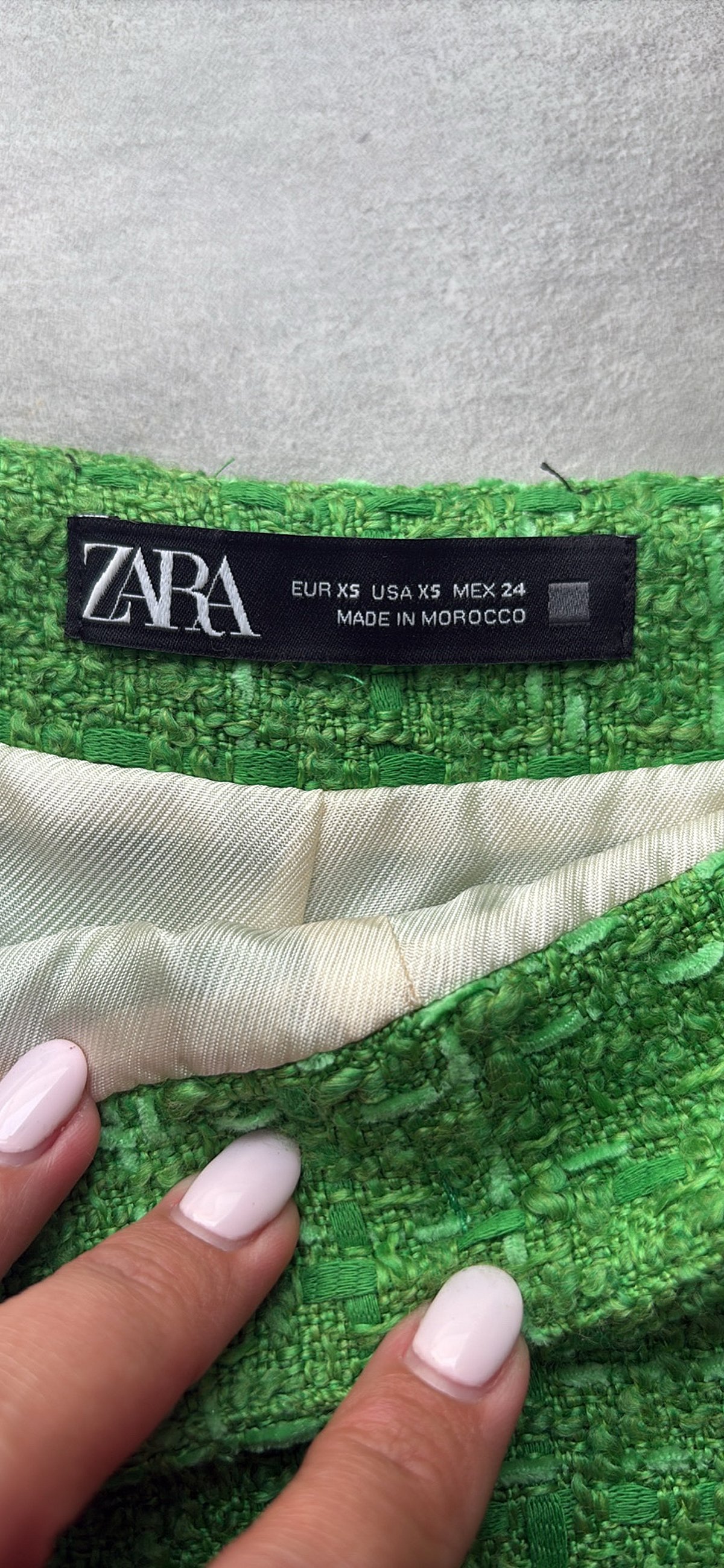 Green Tweed Check Shorts - photo 2