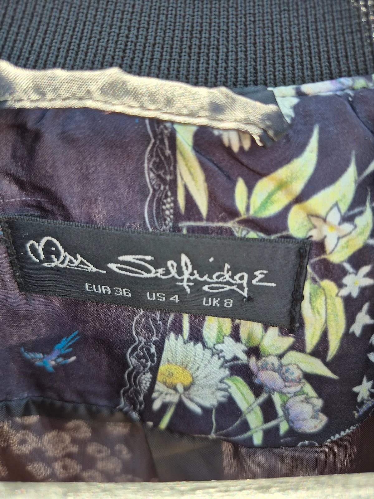 Miss Selfridge Floral Bomber Jacket, photo 5