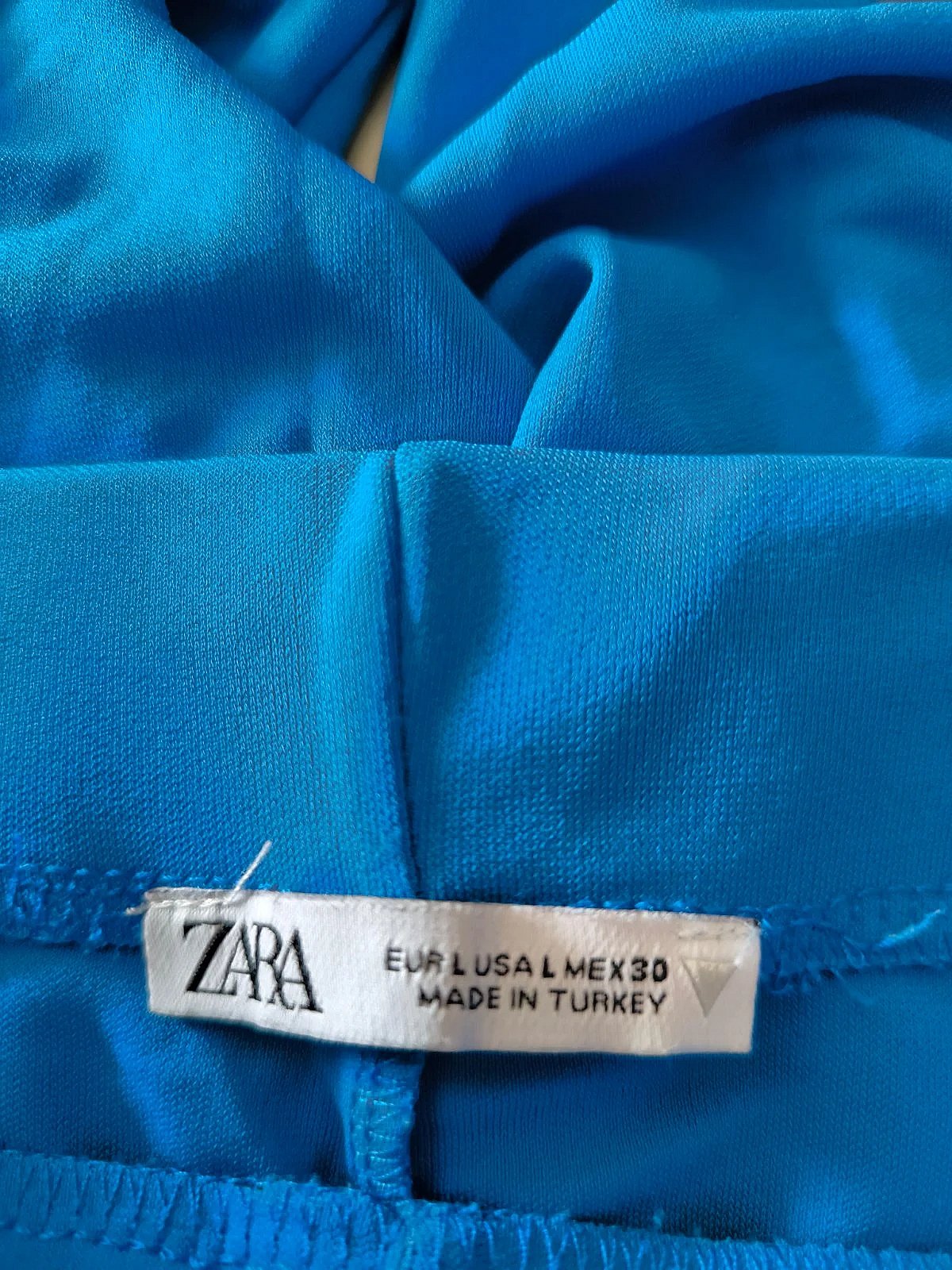 Bright blue wide leg trousers, photo 5
