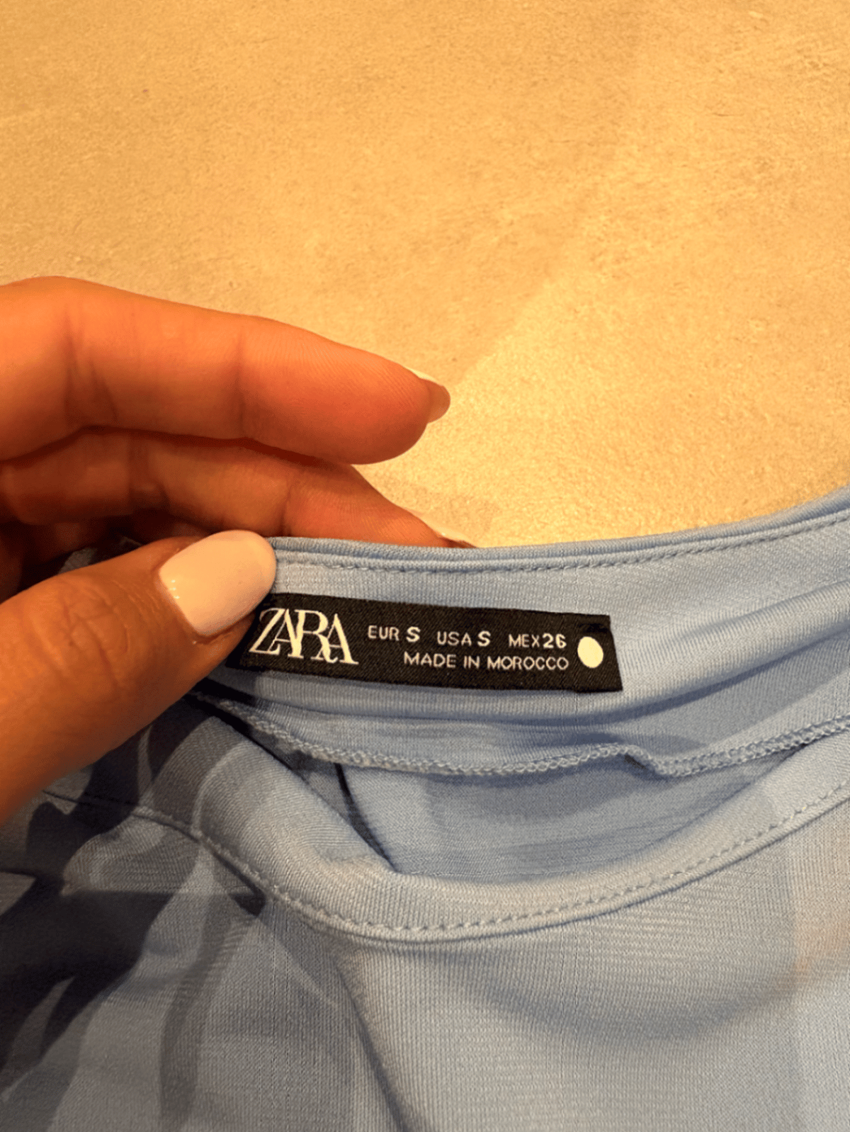 Zara Light Blue Long Sleeve Top - photo 2
