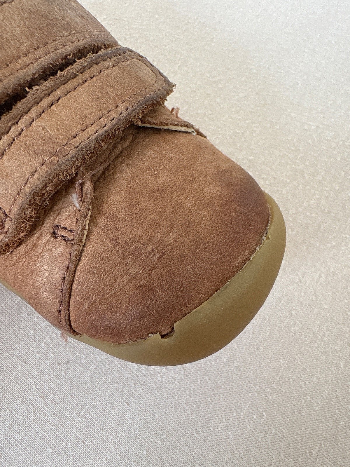 Clarks brown leather baby shoes, photo 4